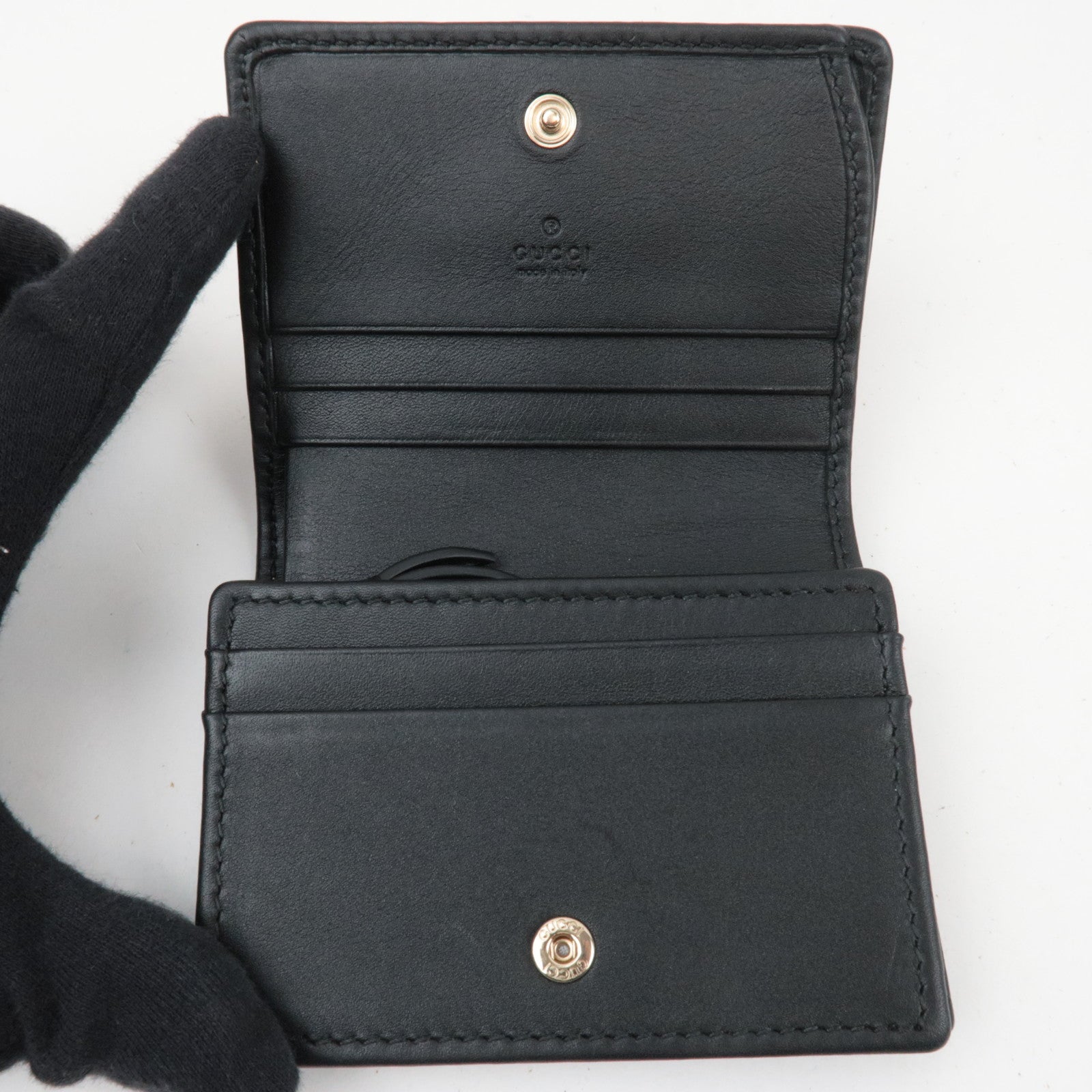 GUCCI GG Emblem Small Wallet GG Supreme Beige 30692