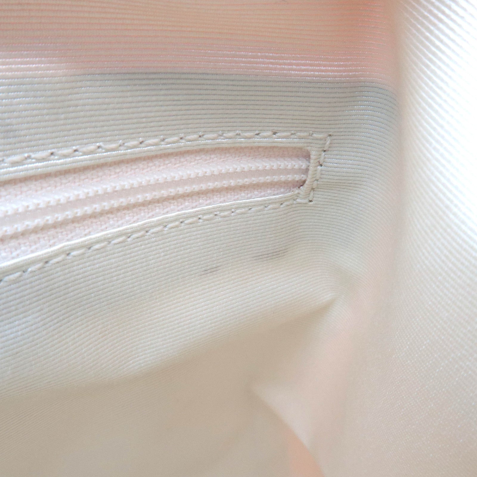 BVLGARI Logomania Canvas Leather Shoulder Bag Pink White