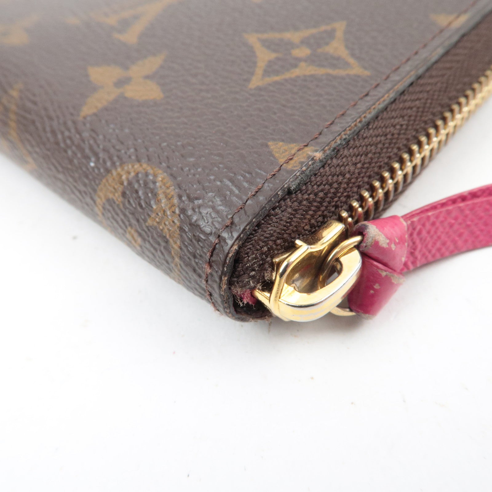Louis Vuitton Monogram Portefeuille Clemence Long Wallet Fuchsia M60742 SP4146