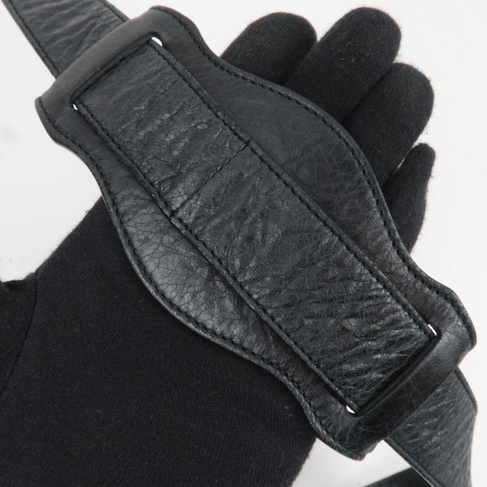 BALENCIAGA The Giant Town 2Way Handbag Leather Black 240578