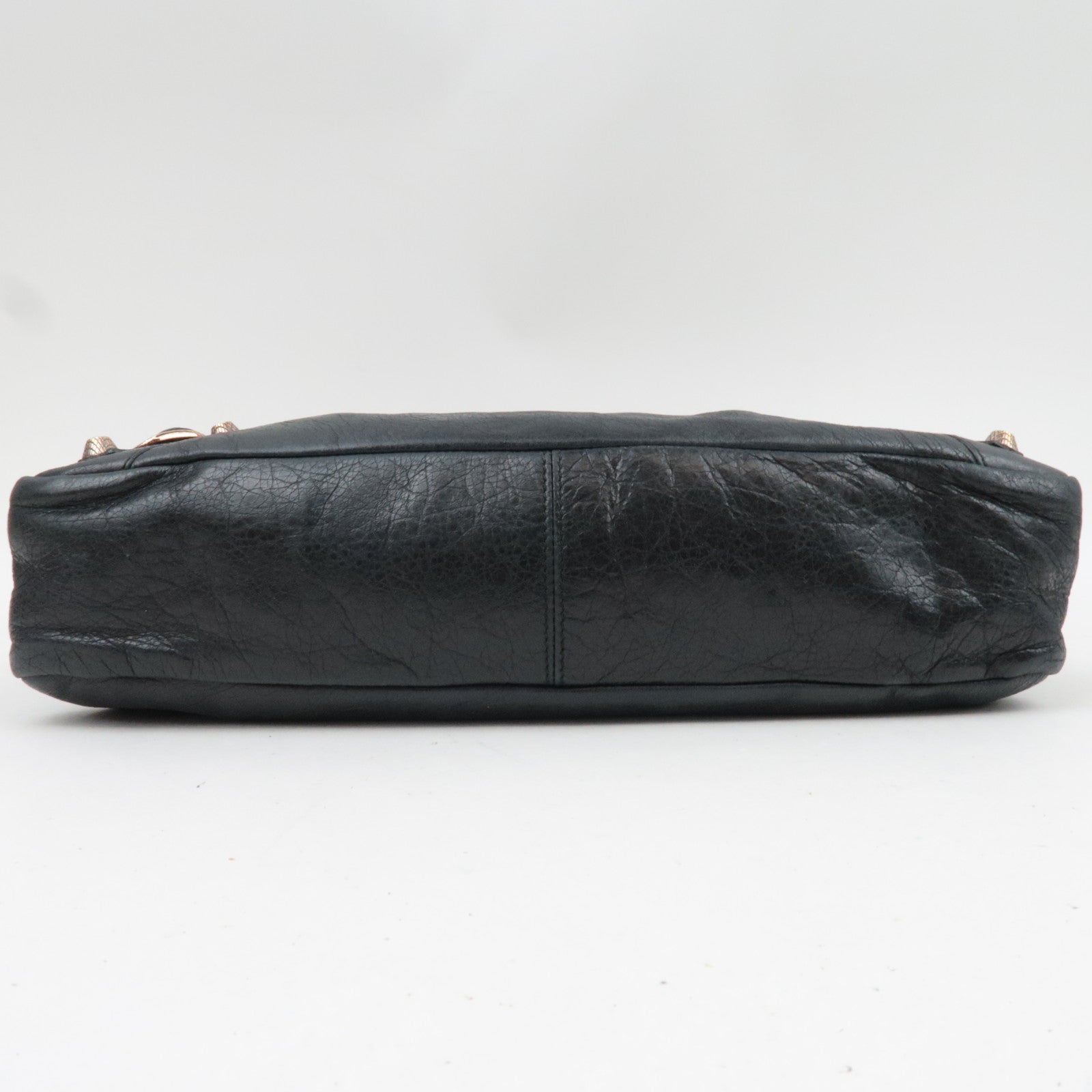 BALENCIAGA The Giant Town 2Way Handbag Leather Black 240578