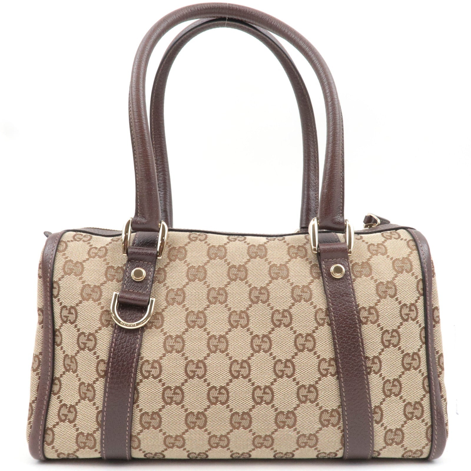 GUCCI Abby GG Canvas Leather Shoulder Bag Beige 130942