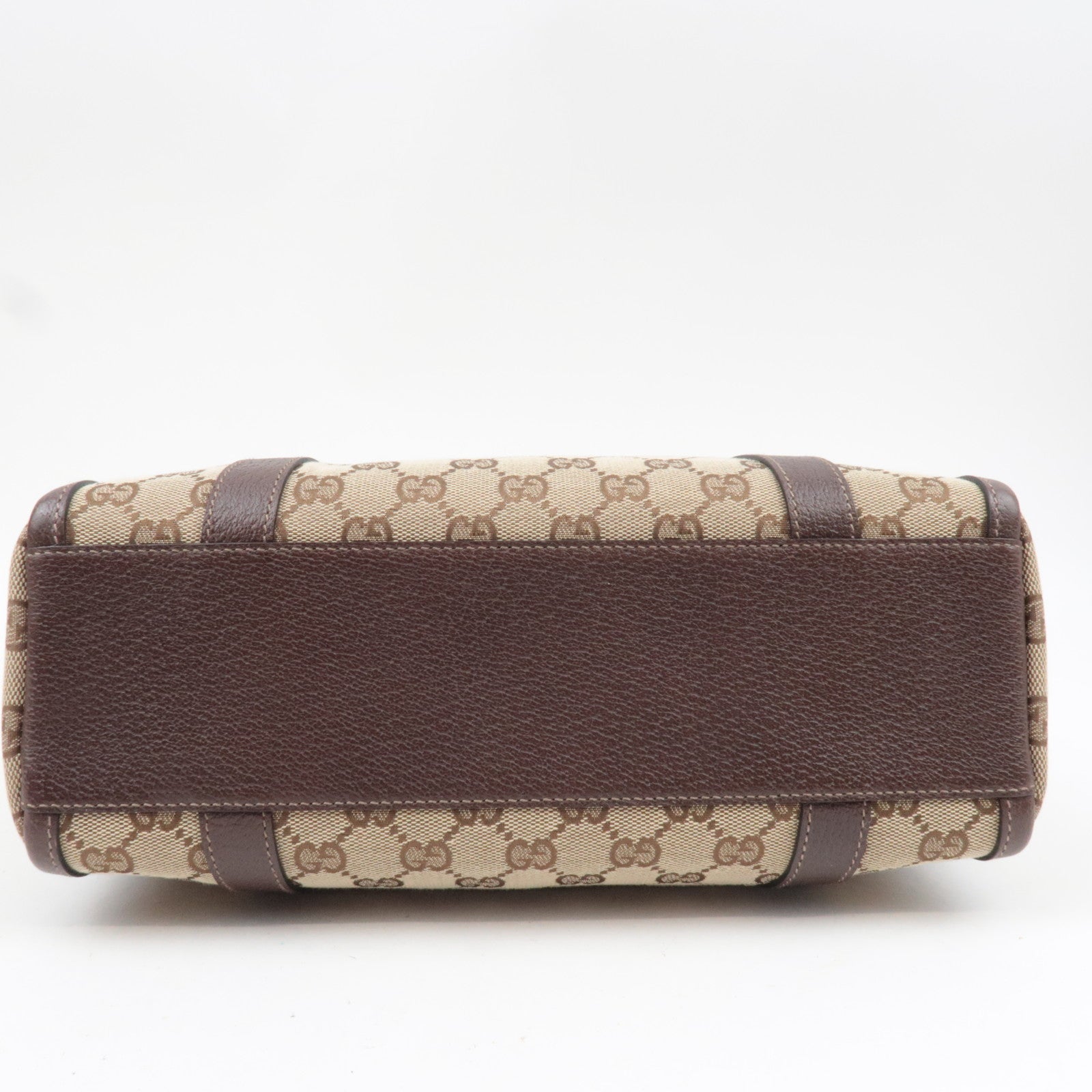 GUCCI Abby GG Canvas Leather Shoulder Bag Beige 130942