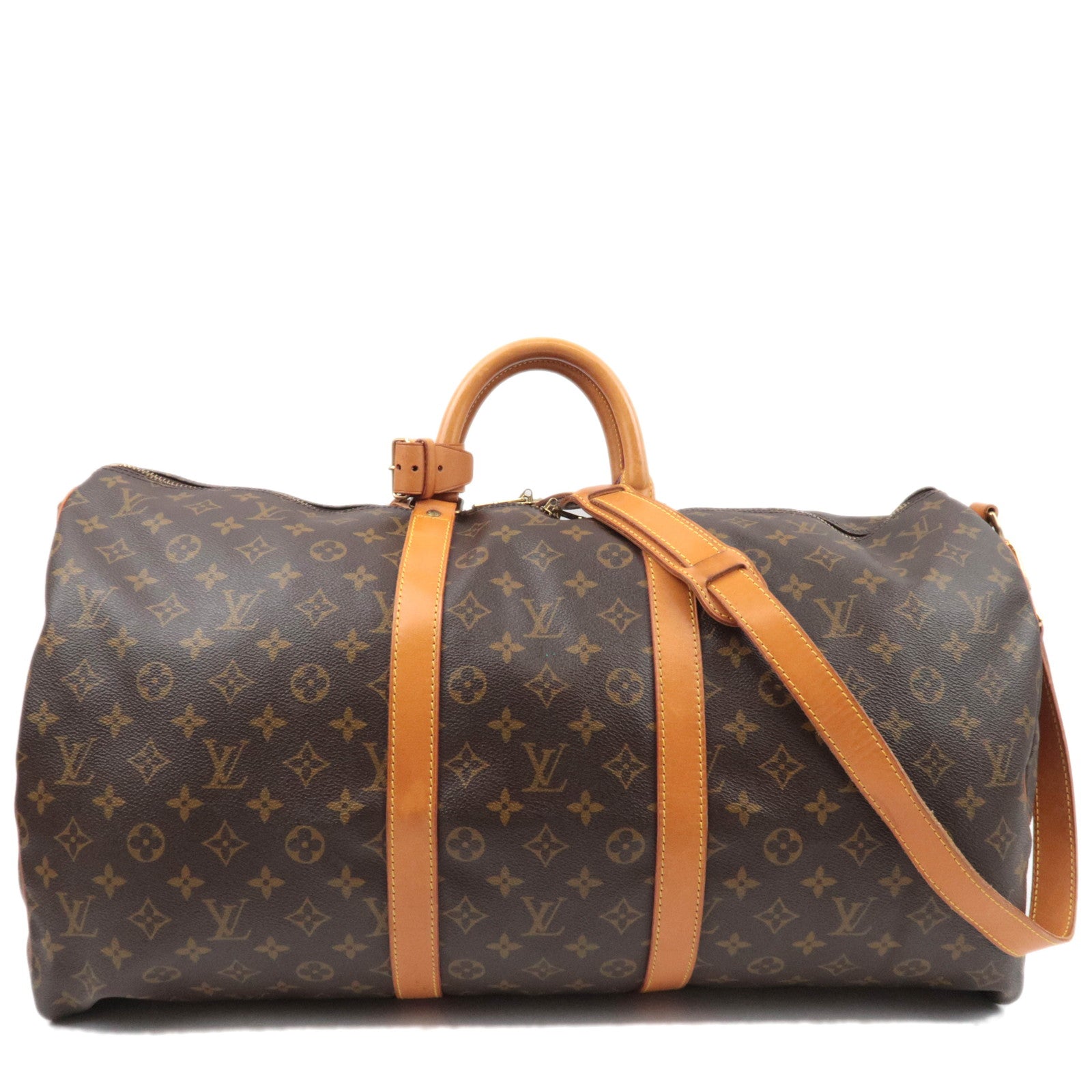Louis Vuitton Monogram Keepall Bandouliere 55 Travel Bag M4141485229
