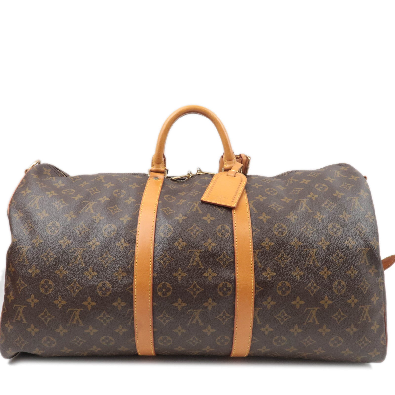 Louis Vuitton Monogram Keepall Bandouliere 55 Travel Bag M41414