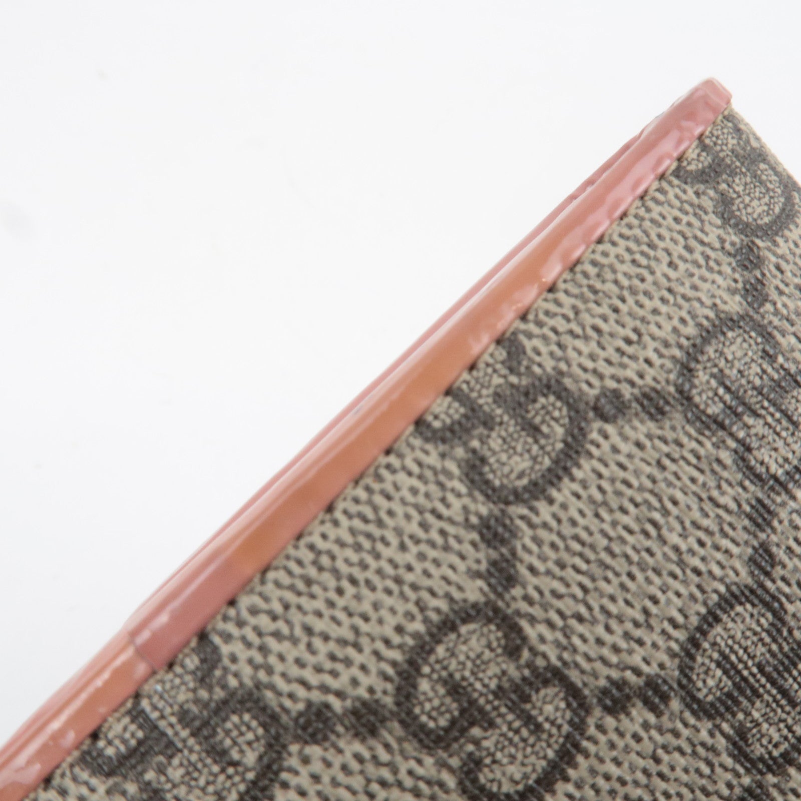 GUCCI Ribbon GG Supreme Long Wallet Beige Pink 388679