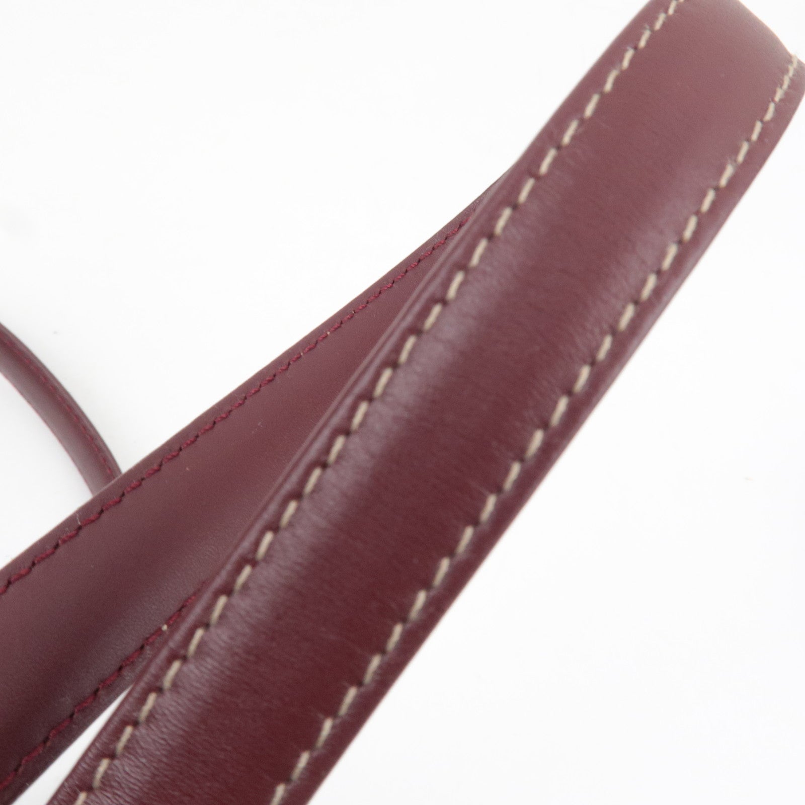 Cartier Must Line 2Way Leather Shoulder Bag Bordeaux