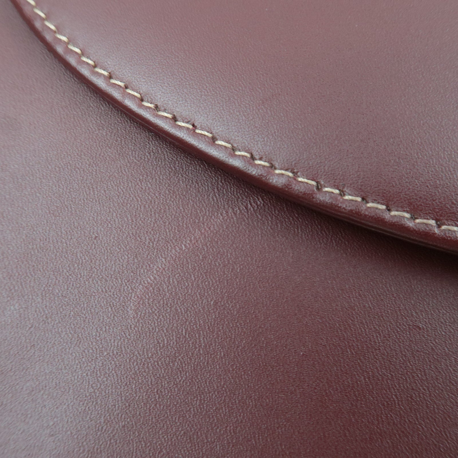 Cartier Must Line 2Way Leather Shoulder Bag Bordeaux