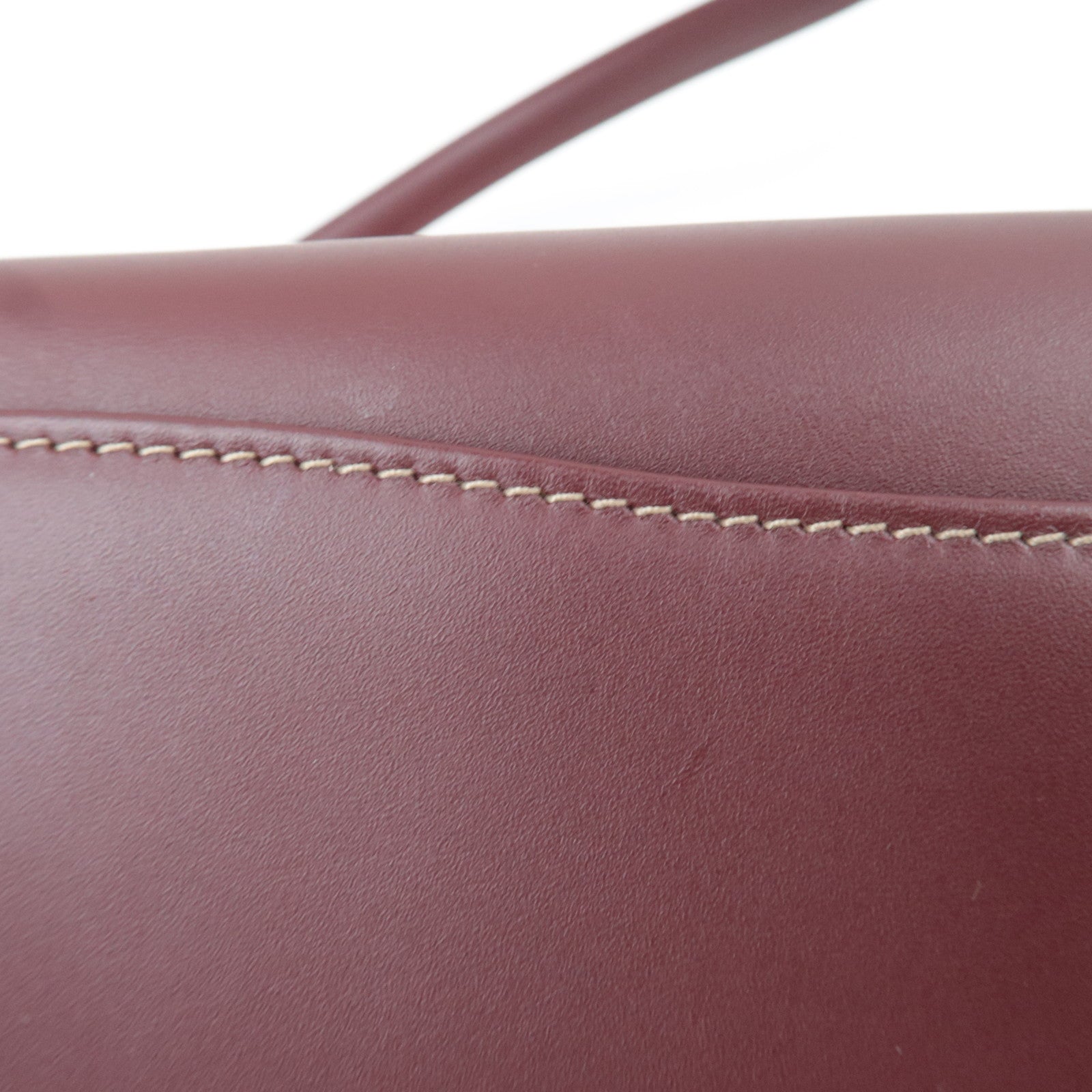 Cartier Must Line 2Way Leather Shoulder Bag Bordeaux