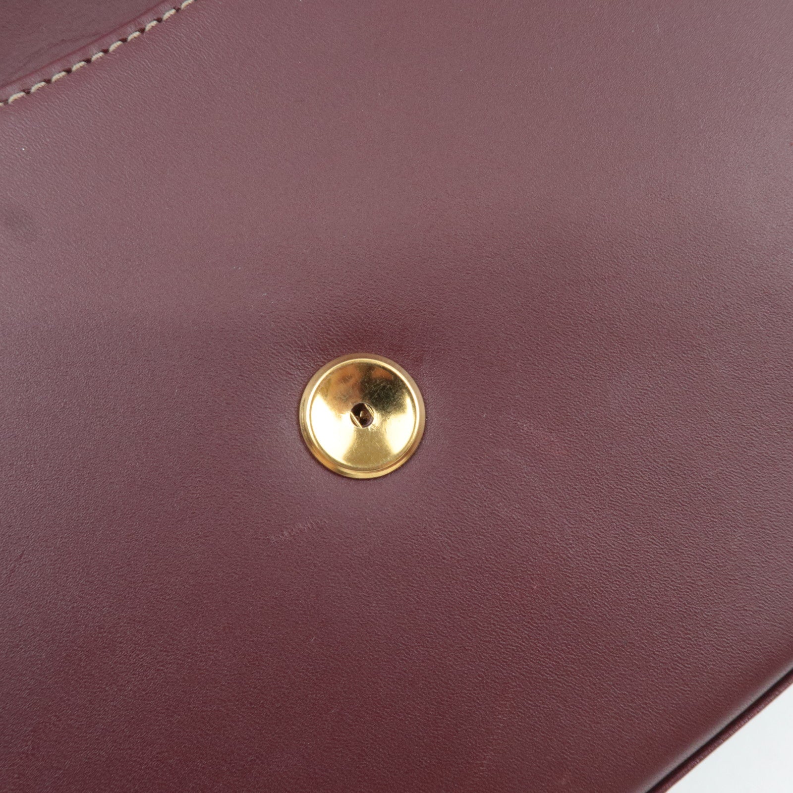 Cartier Must Line 2Way Leather Shoulder Bag Bordeaux