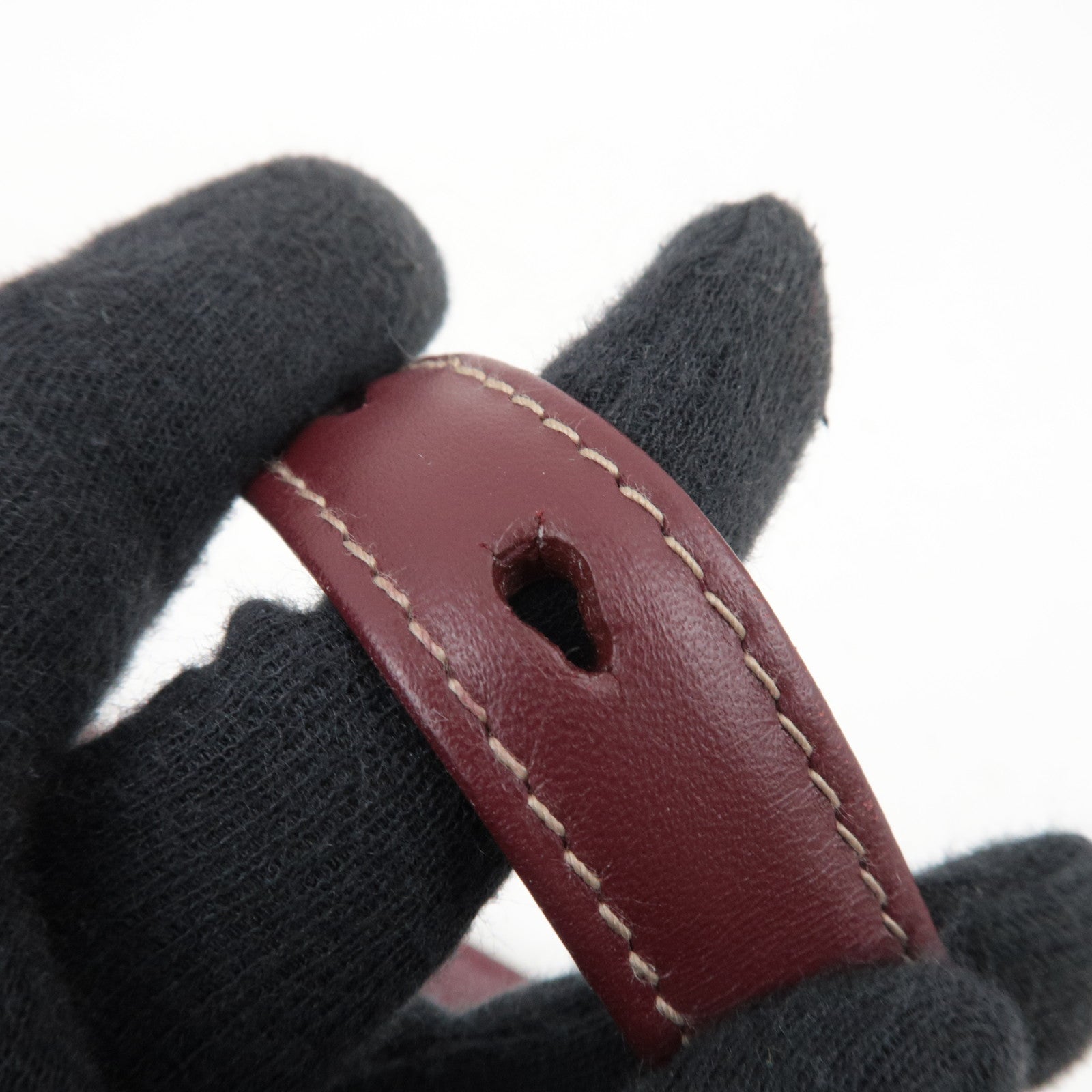 Cartier Must Line 2Way Leather Shoulder Bag Bordeaux