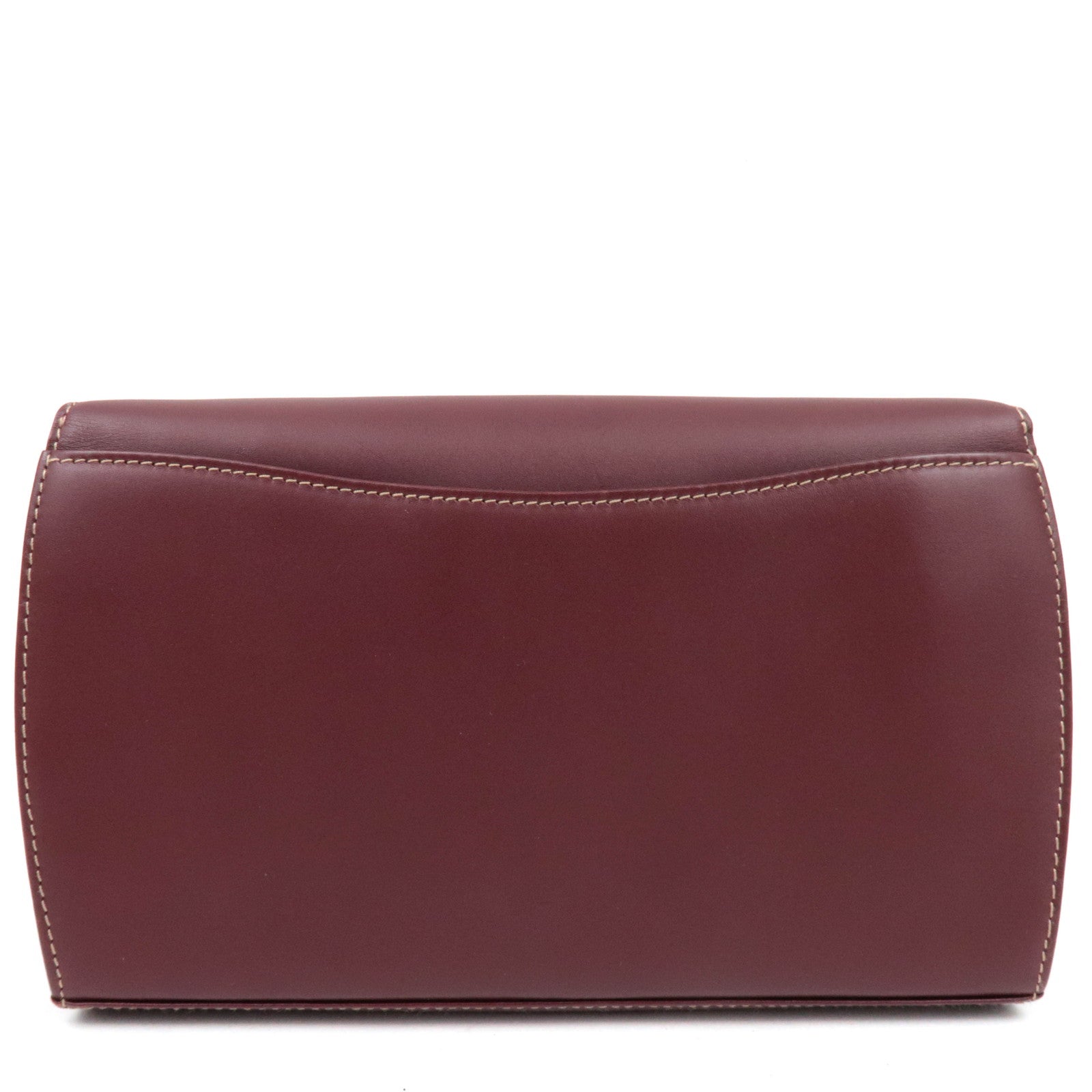 Cartier Must Line 2Way Leather Shoulder Bag Bordeaux