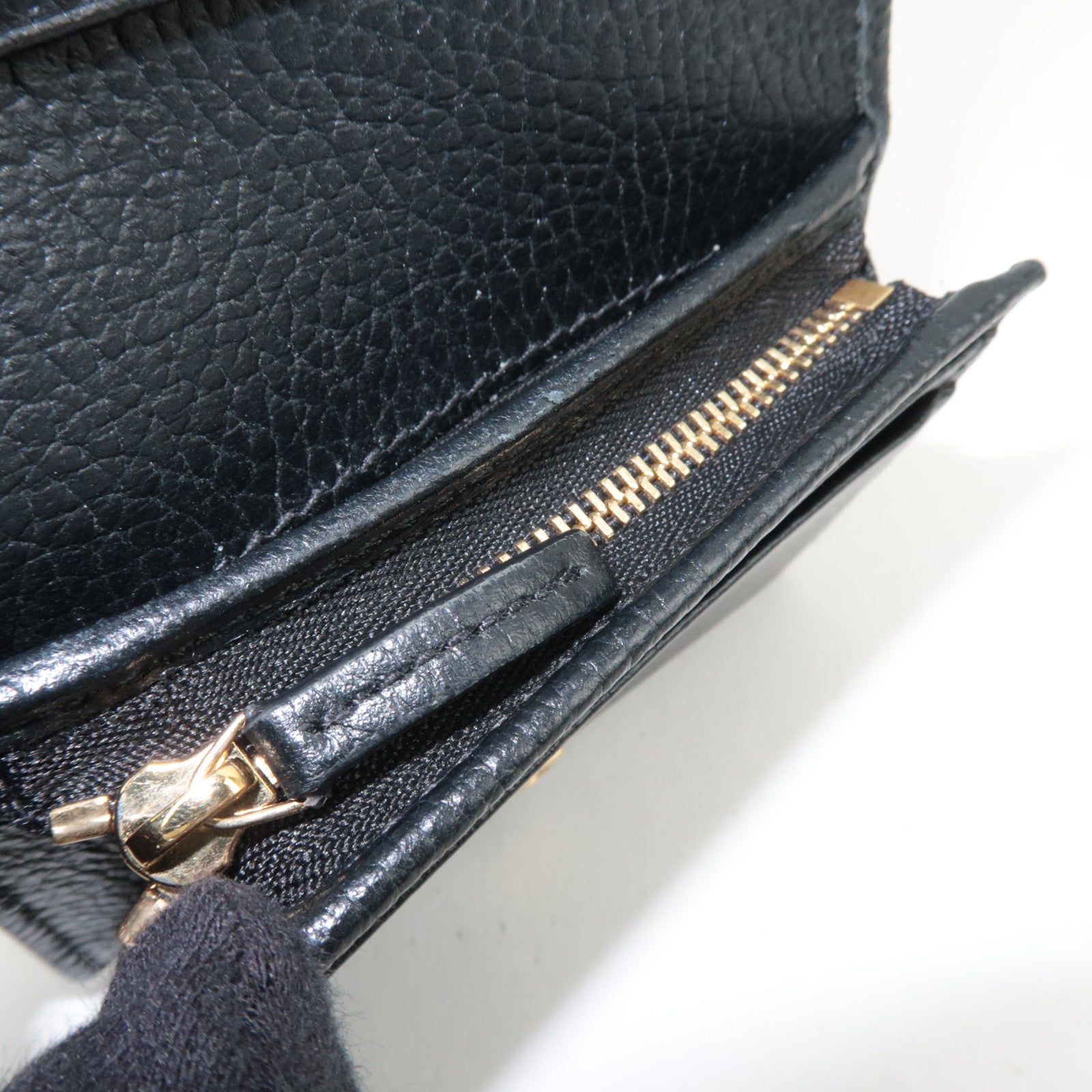 GUCCI GG Marmont Bifold Wallet Beige Black 658610