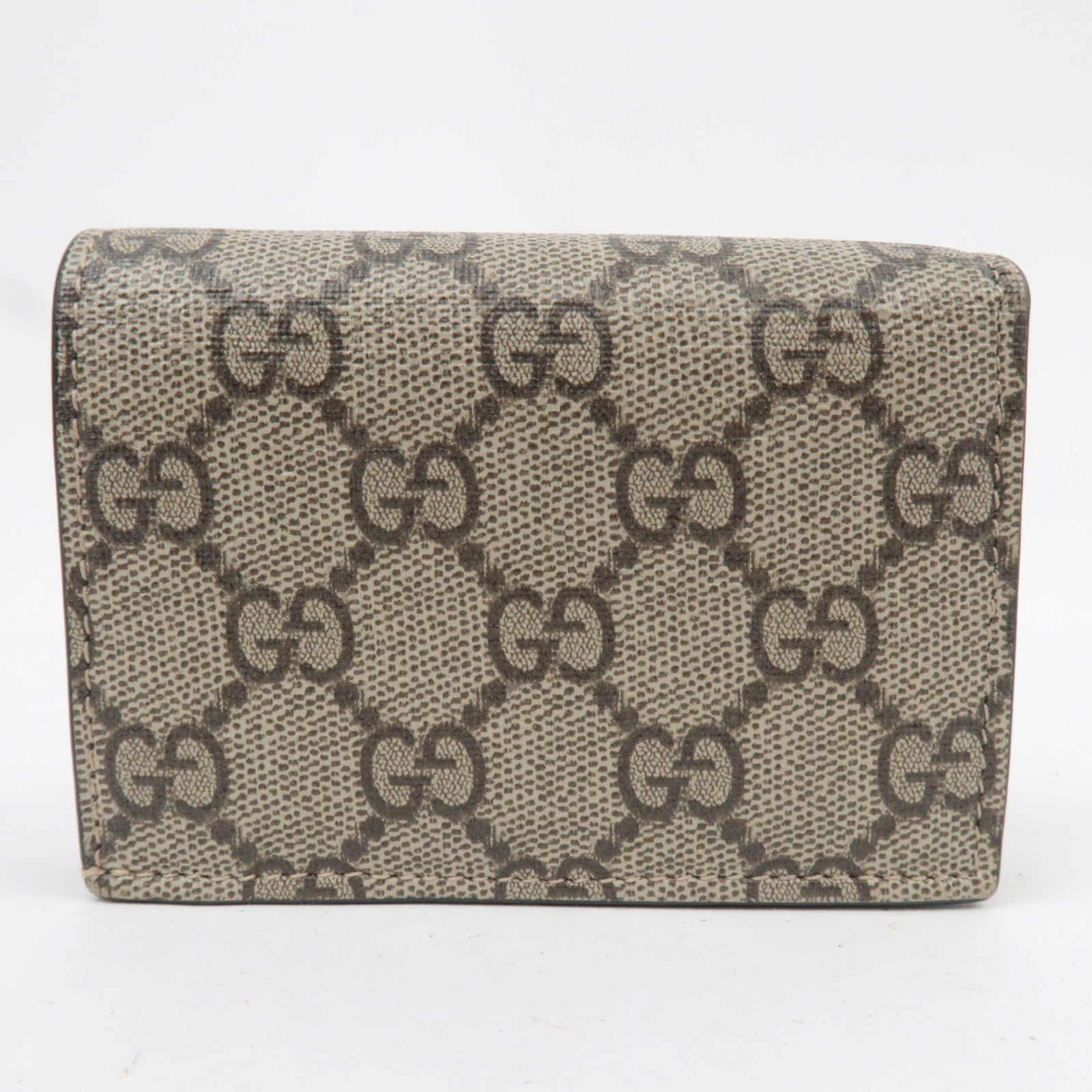 GUCCI GG Marmont Bifold Wallet Beige Black 658610