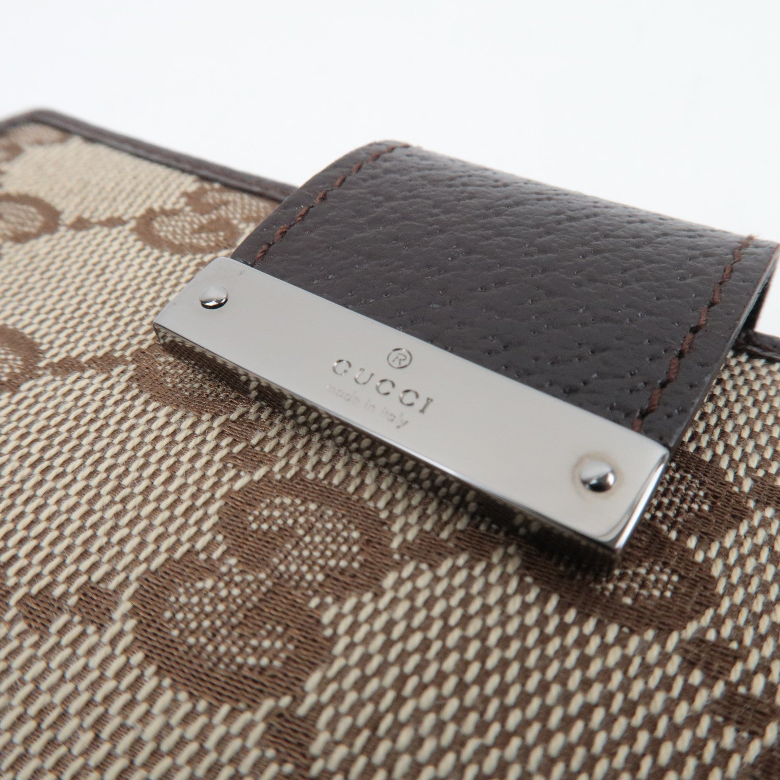 GUCCI Planner Cover GG Canvas Leather Beige 115240