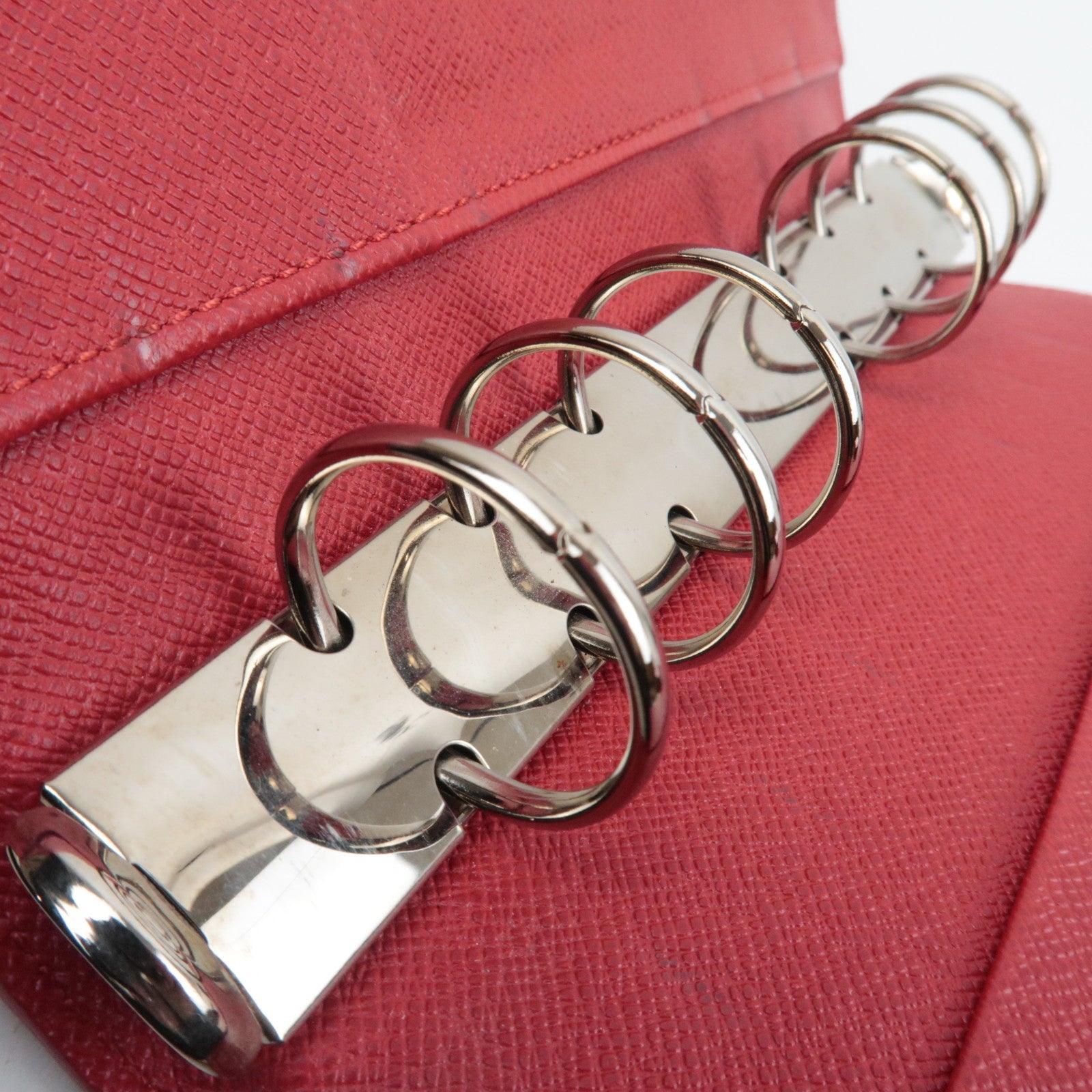 Louis Vuitton Epi Agenda MM Planner Cover Castilian Red R20047