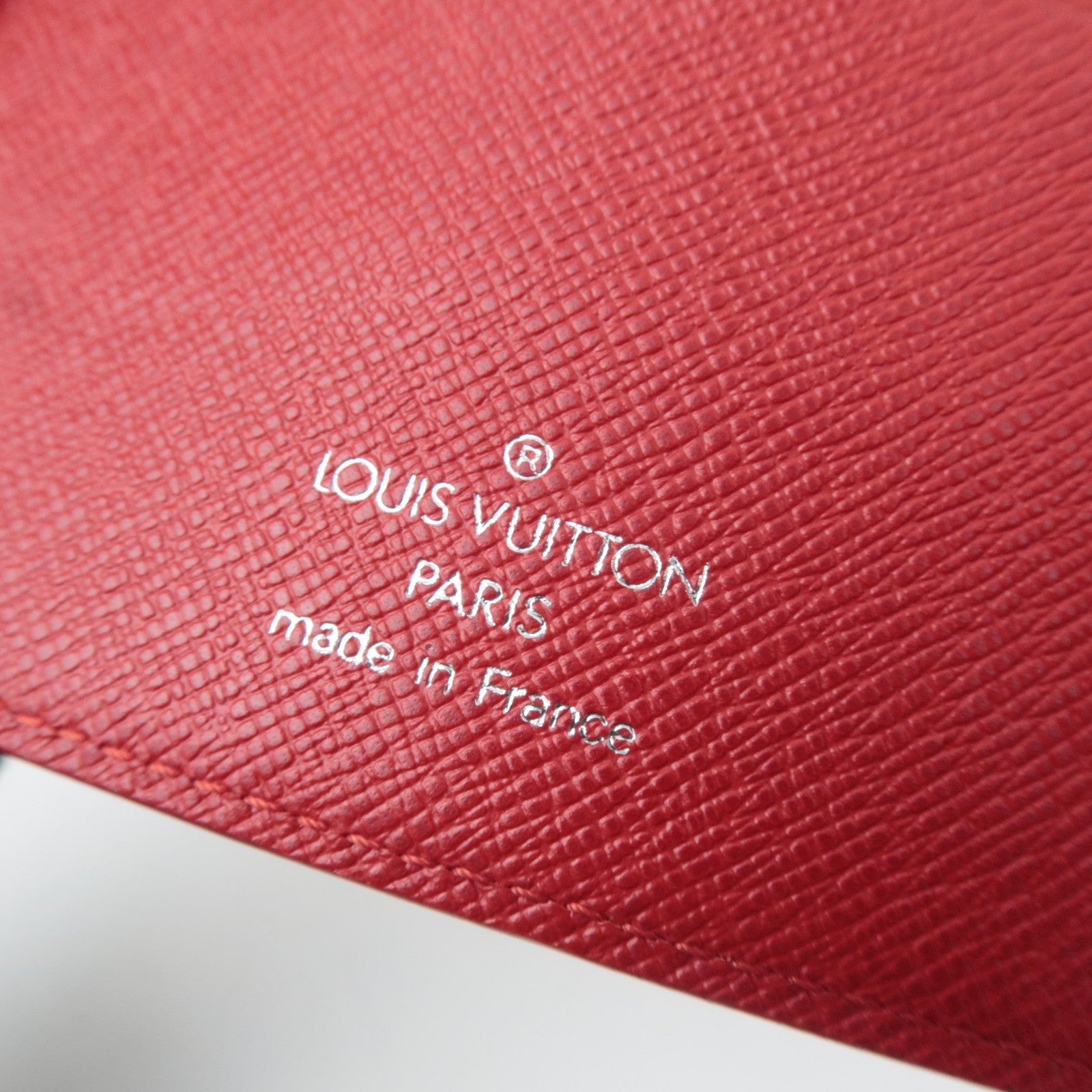 Louis Vuitton Epi Agenda MM Planner Cover Castilian Red R20047