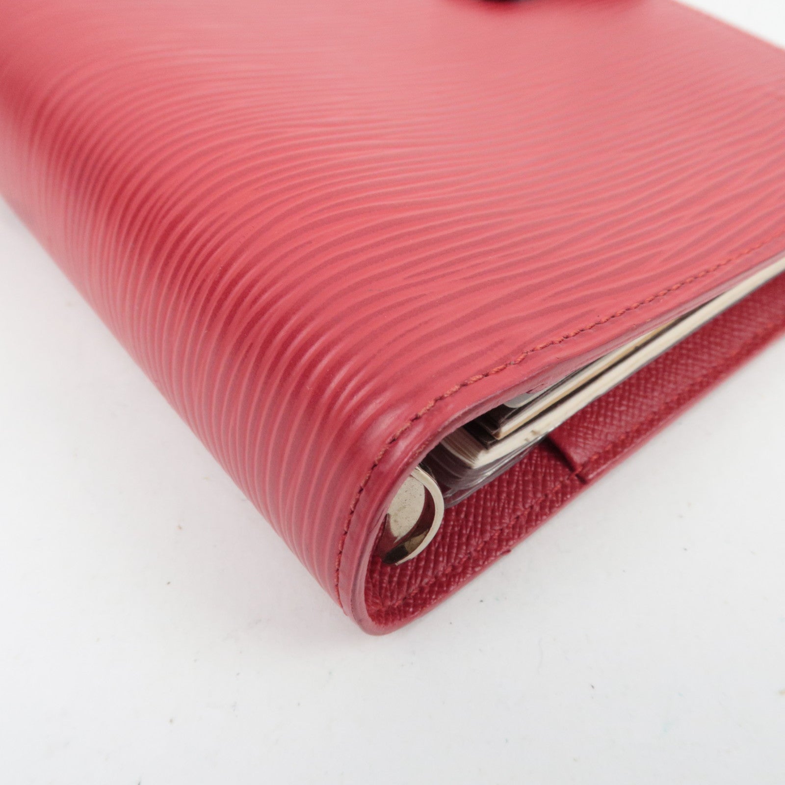 Louis Vuitton Epi Agenda MM Planner Cover Castilian Red R20047