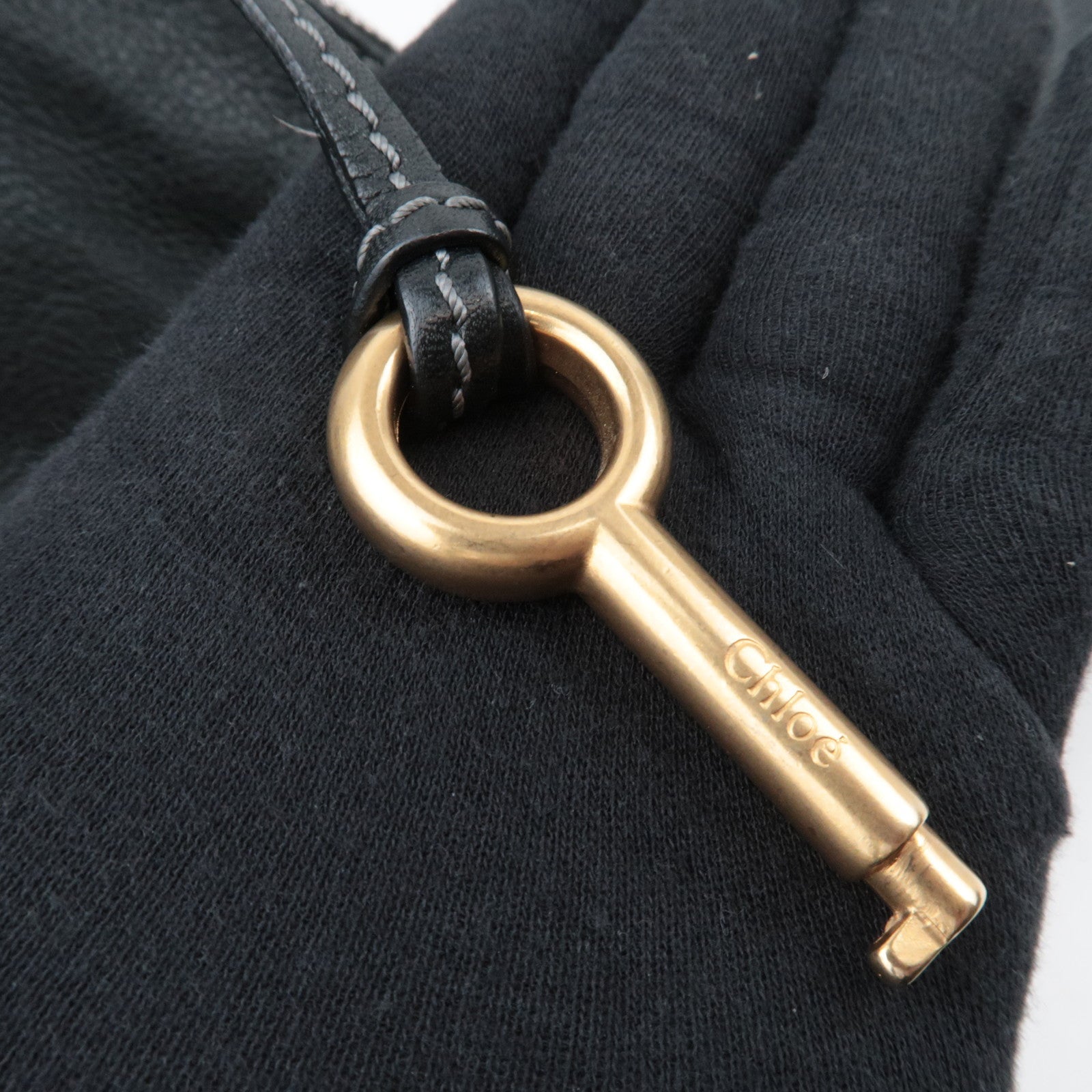 Chloe Paddington Shoulder Bag Leather Black *Key Lock