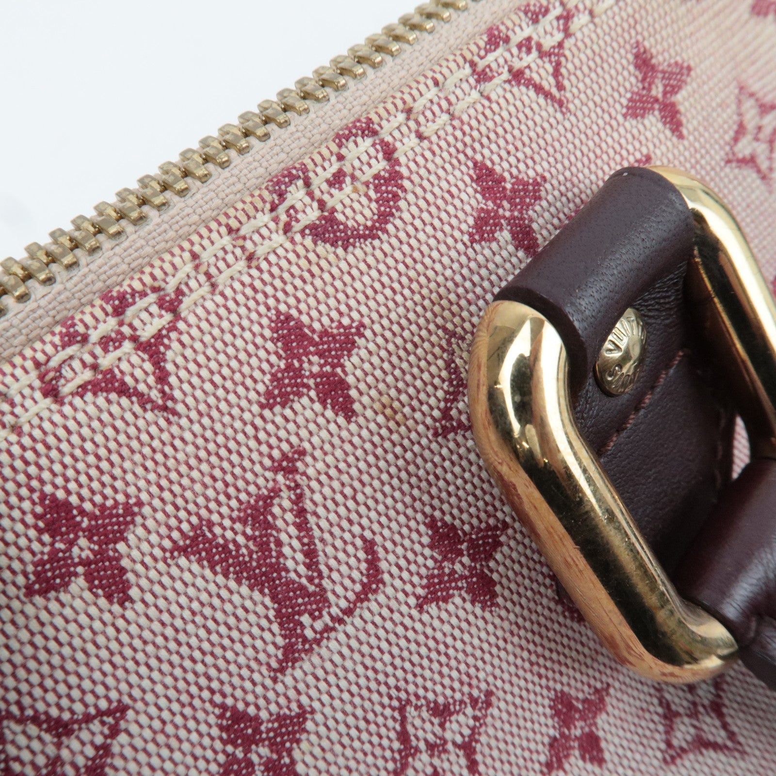 Louis Vuitton Monogram Mini Alma Long Handbag Cerise M92207