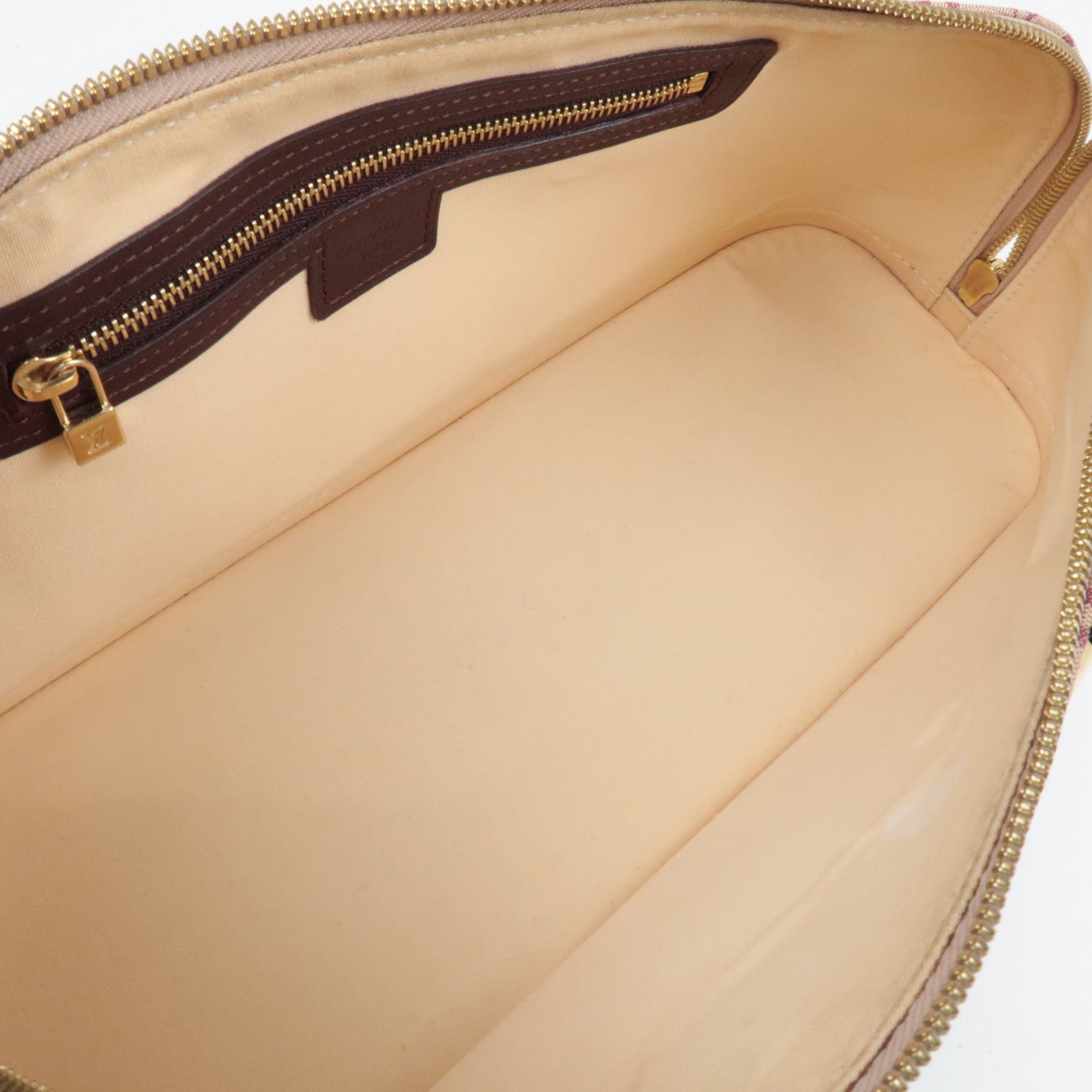 Louis Vuitton Monogram Mini Alma Long Handbag Cerise M92207