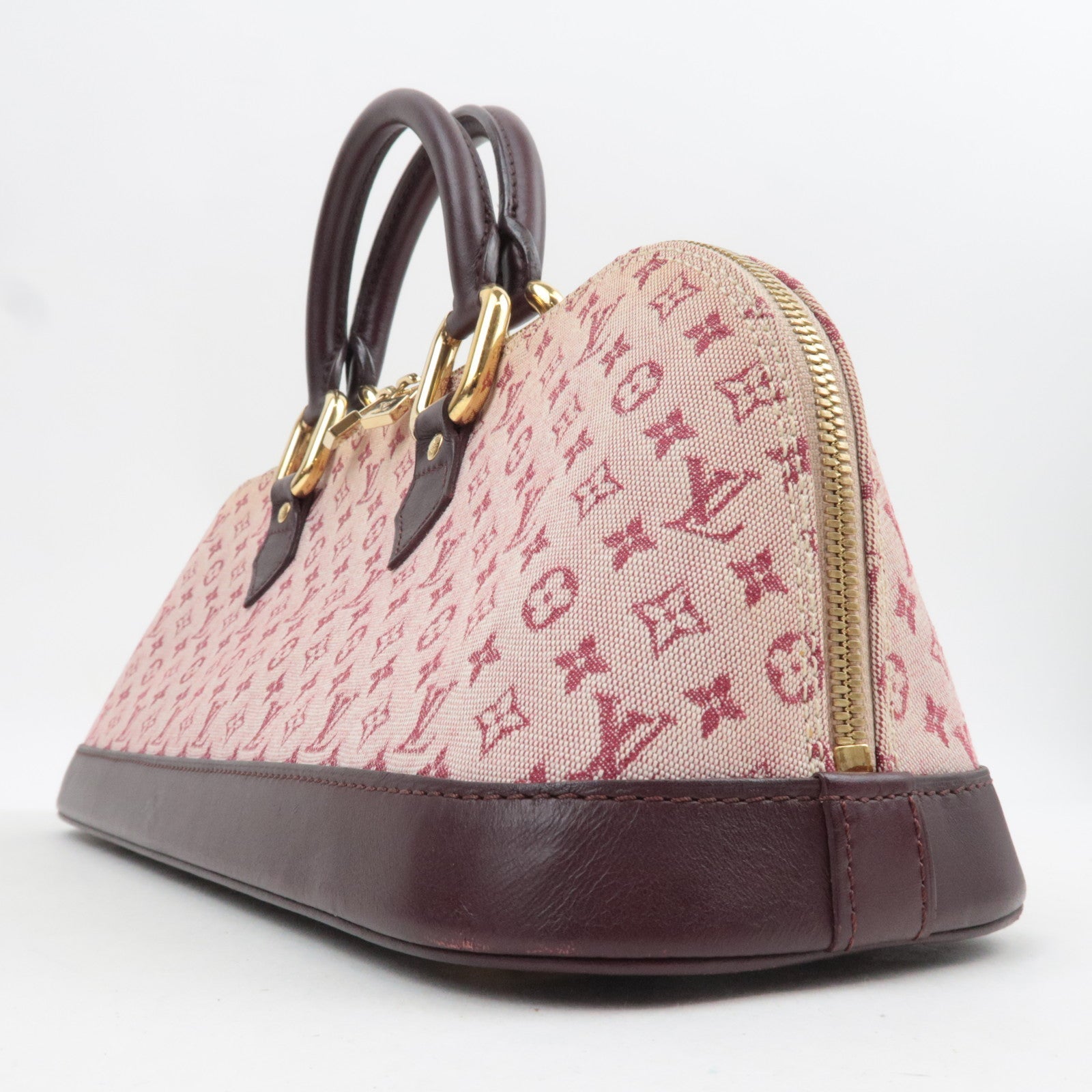 Louis Vuitton Monogram Mini Alma Long Handbag Cerise M92207