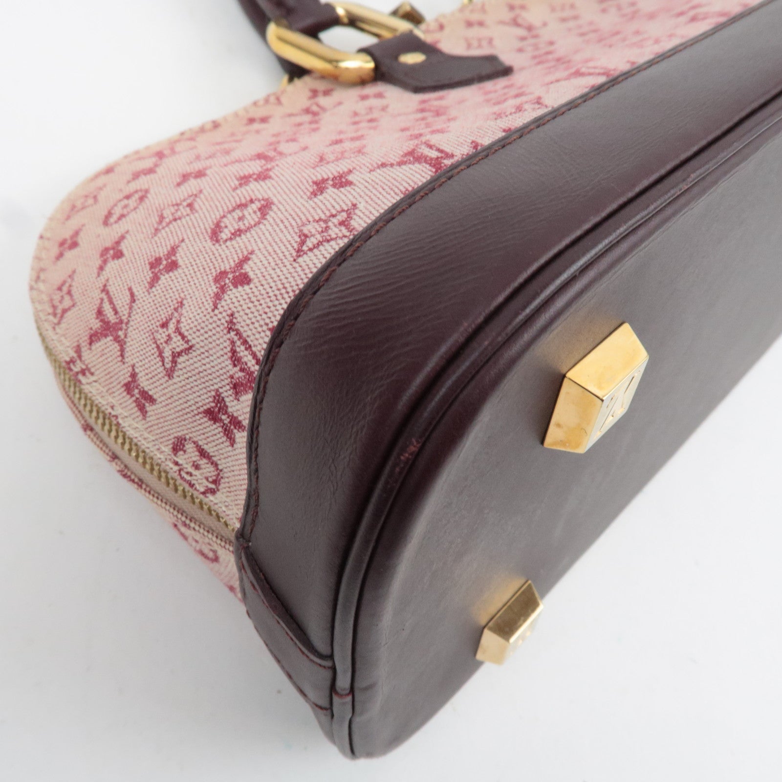 Louis Vuitton Monogram Mini Alma Long Handbag Cerise M92207