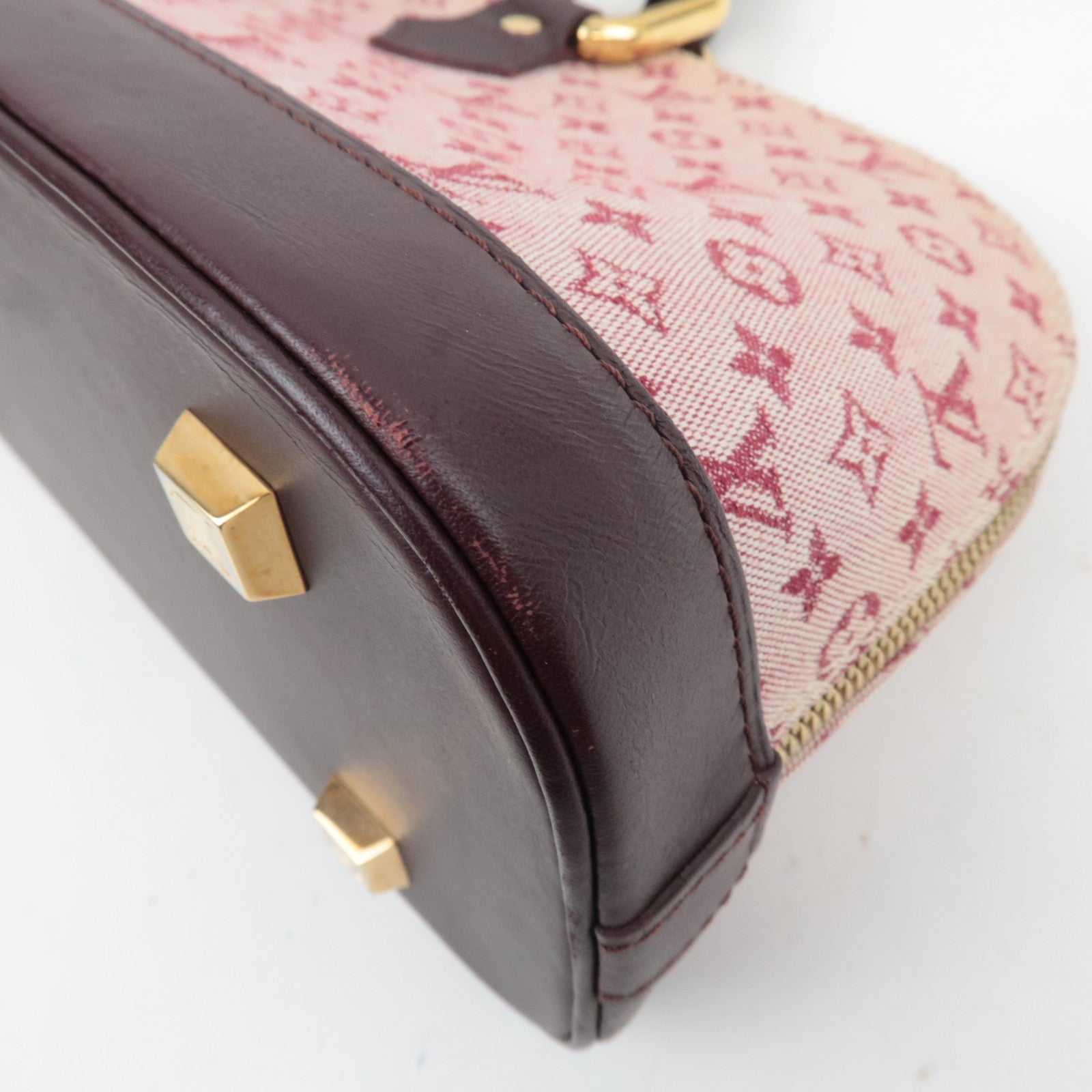 Louis Vuitton Monogram Mini Alma Long Handbag Cerise M92207