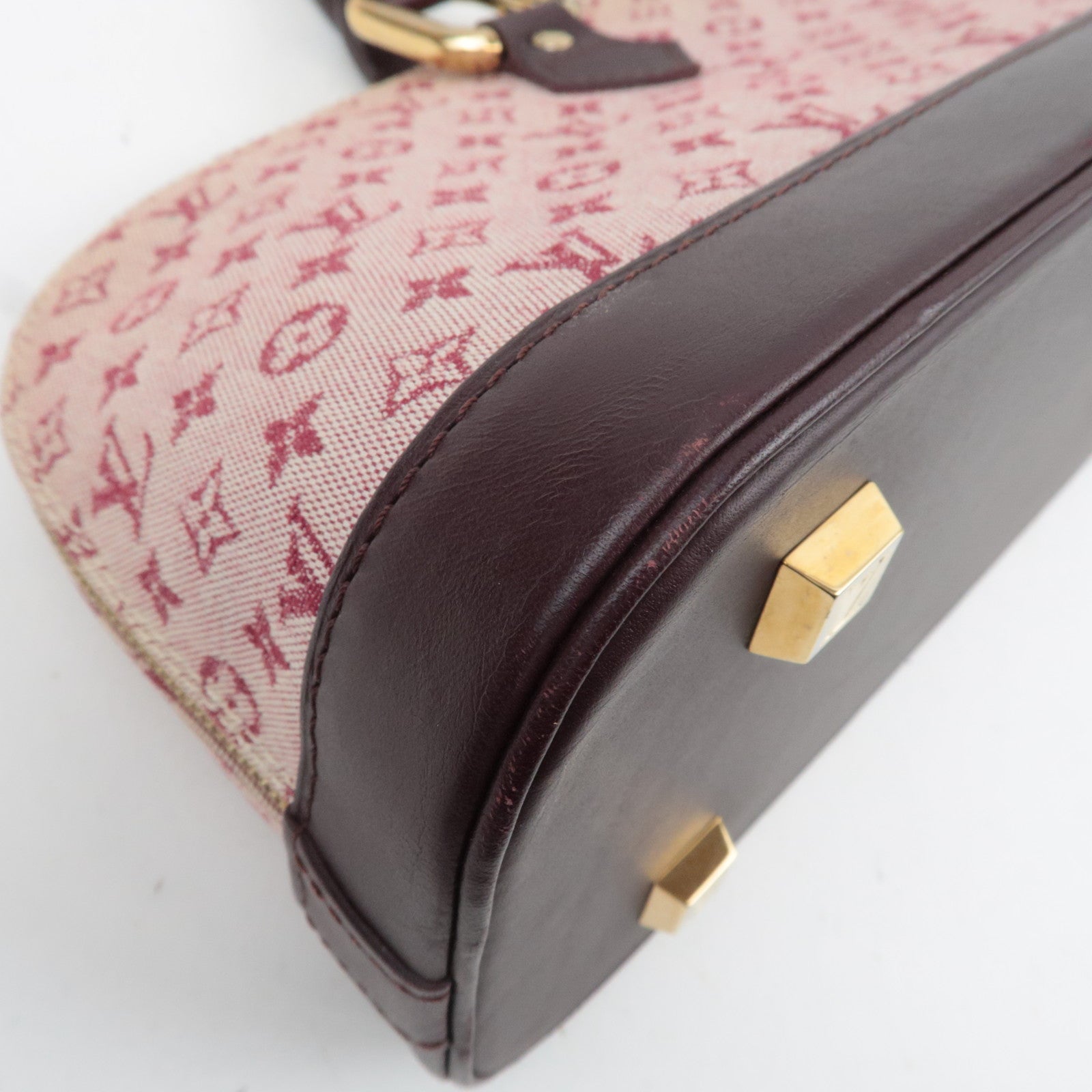 Louis Vuitton Monogram Mini Alma Long Handbag Cerise M92207