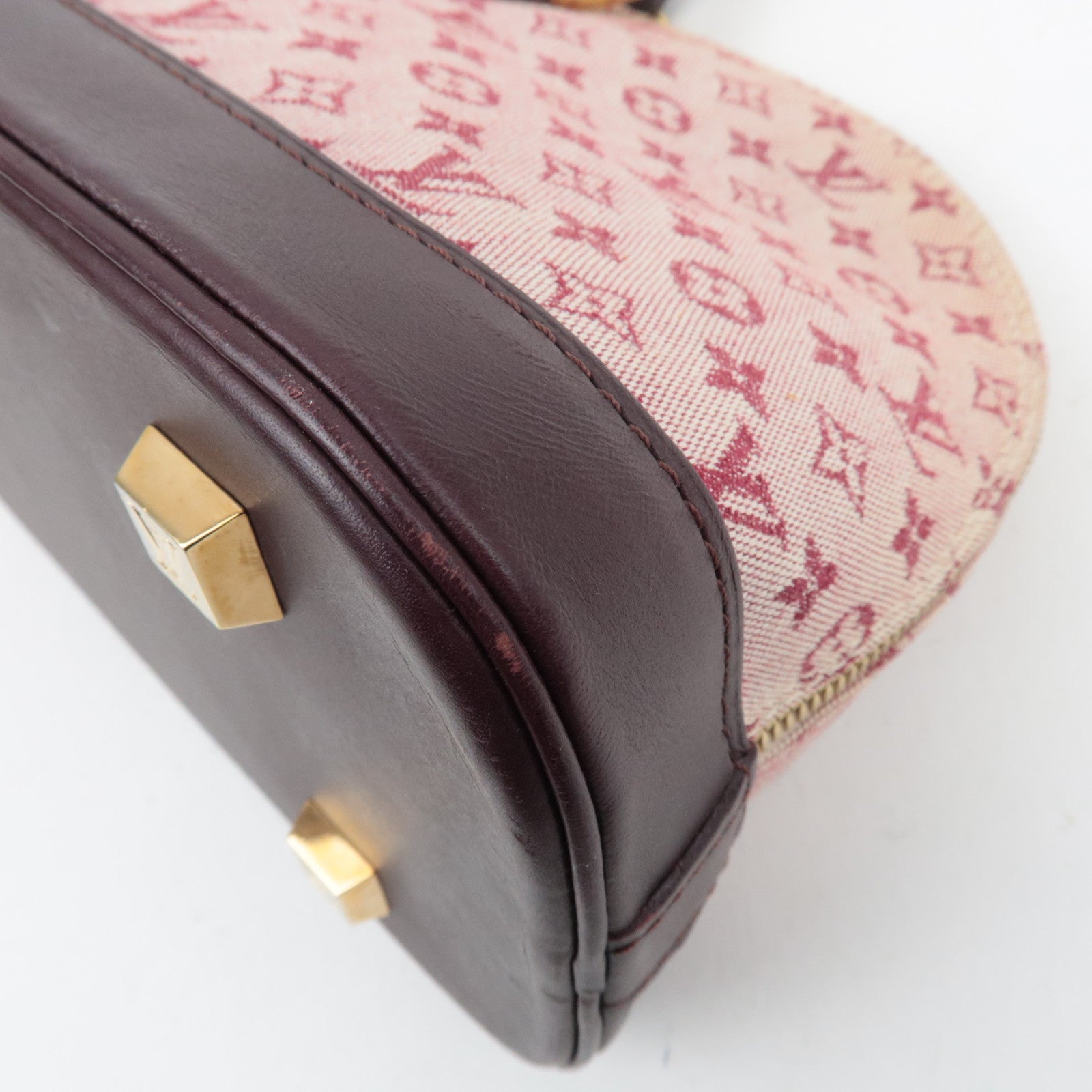 Louis Vuitton Monogram Mini Alma Long Handbag Cerise M92207