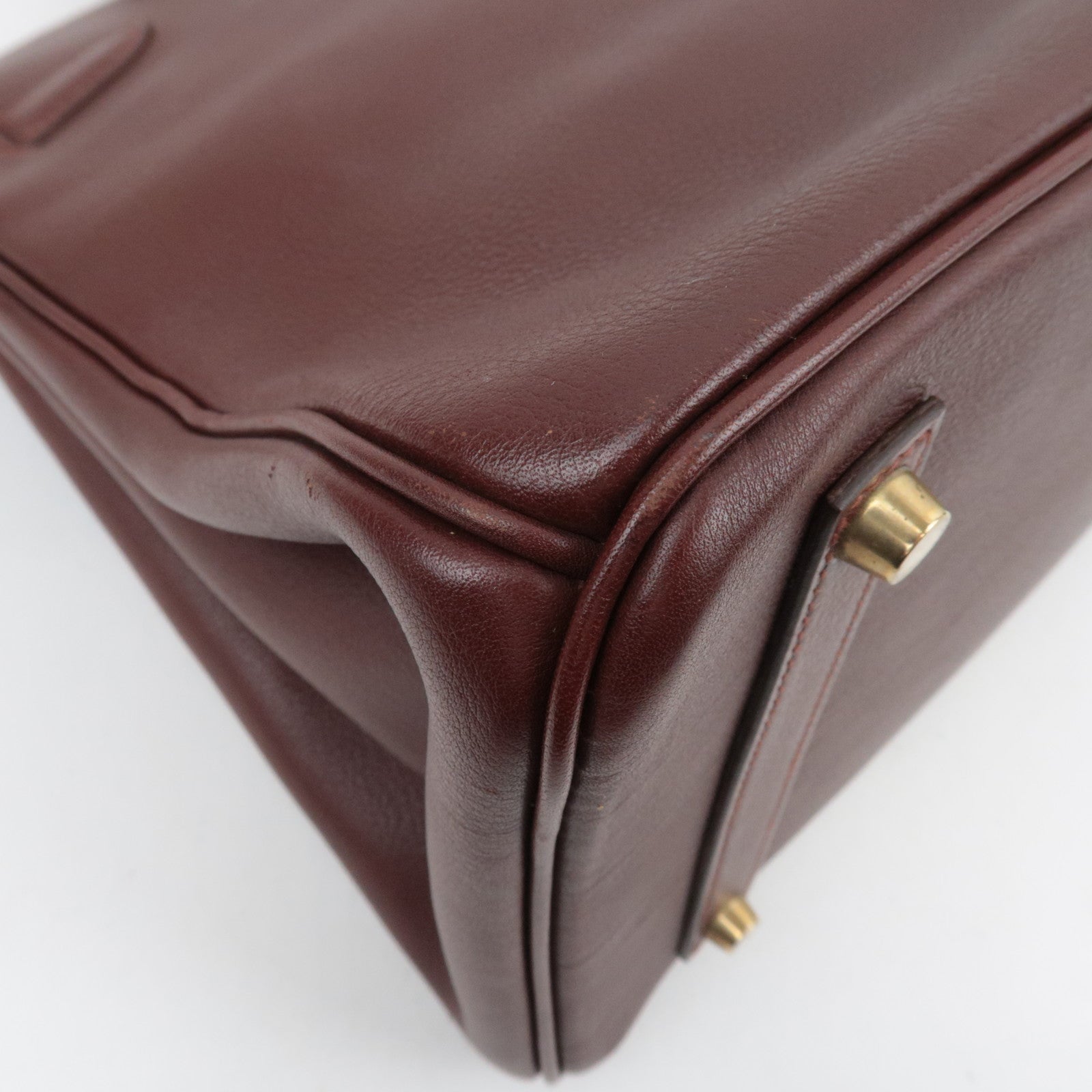 HERMES Birkin 35 Ardennes Brown □A Stamp (1997)