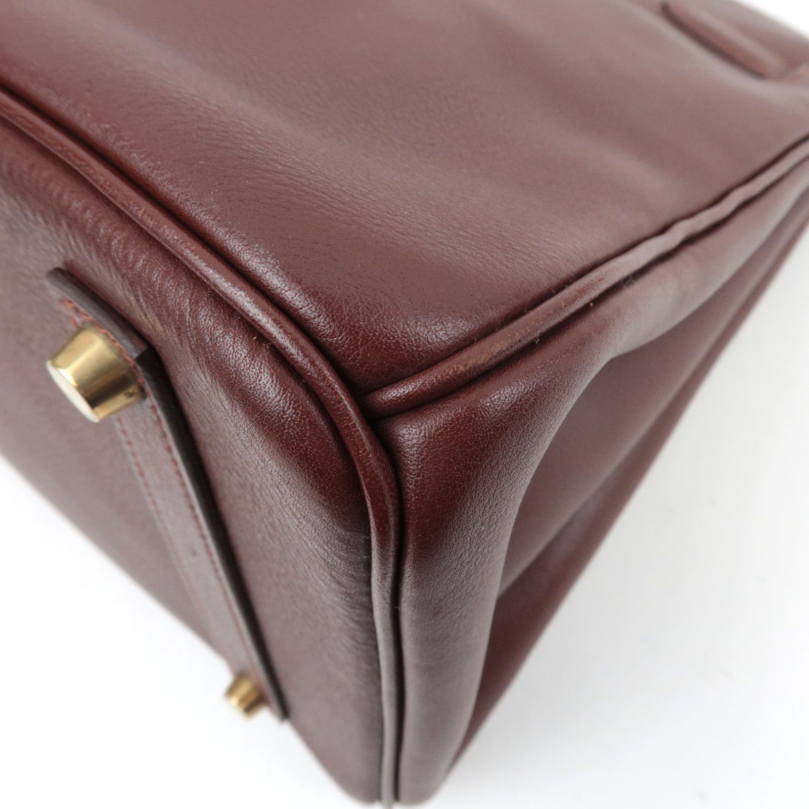 HERMES Birkin 35 Ardennes Brown □A Stamp (1997)