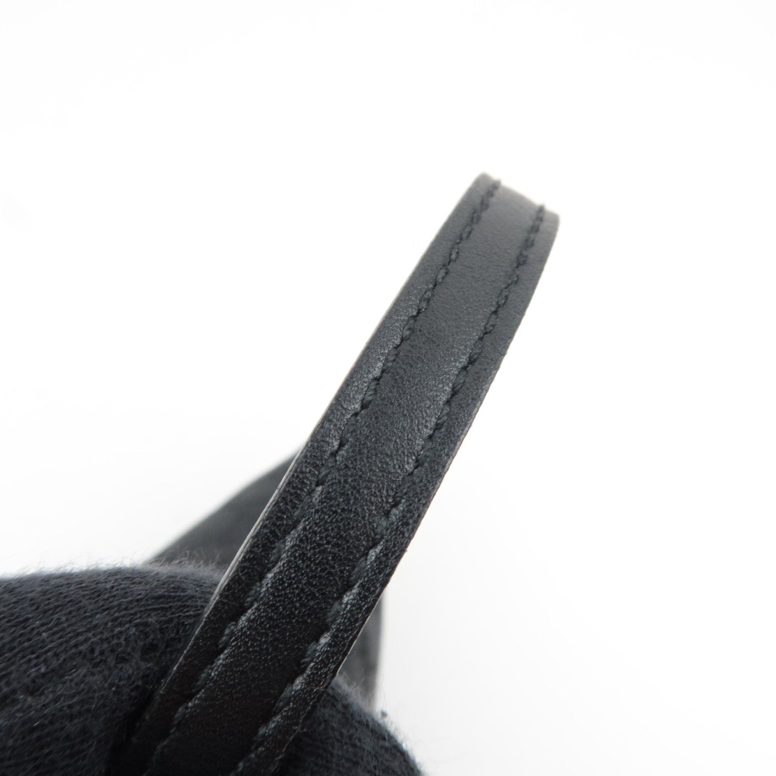 GUCCI Boat Bag GG Canvas Leather Black 07198