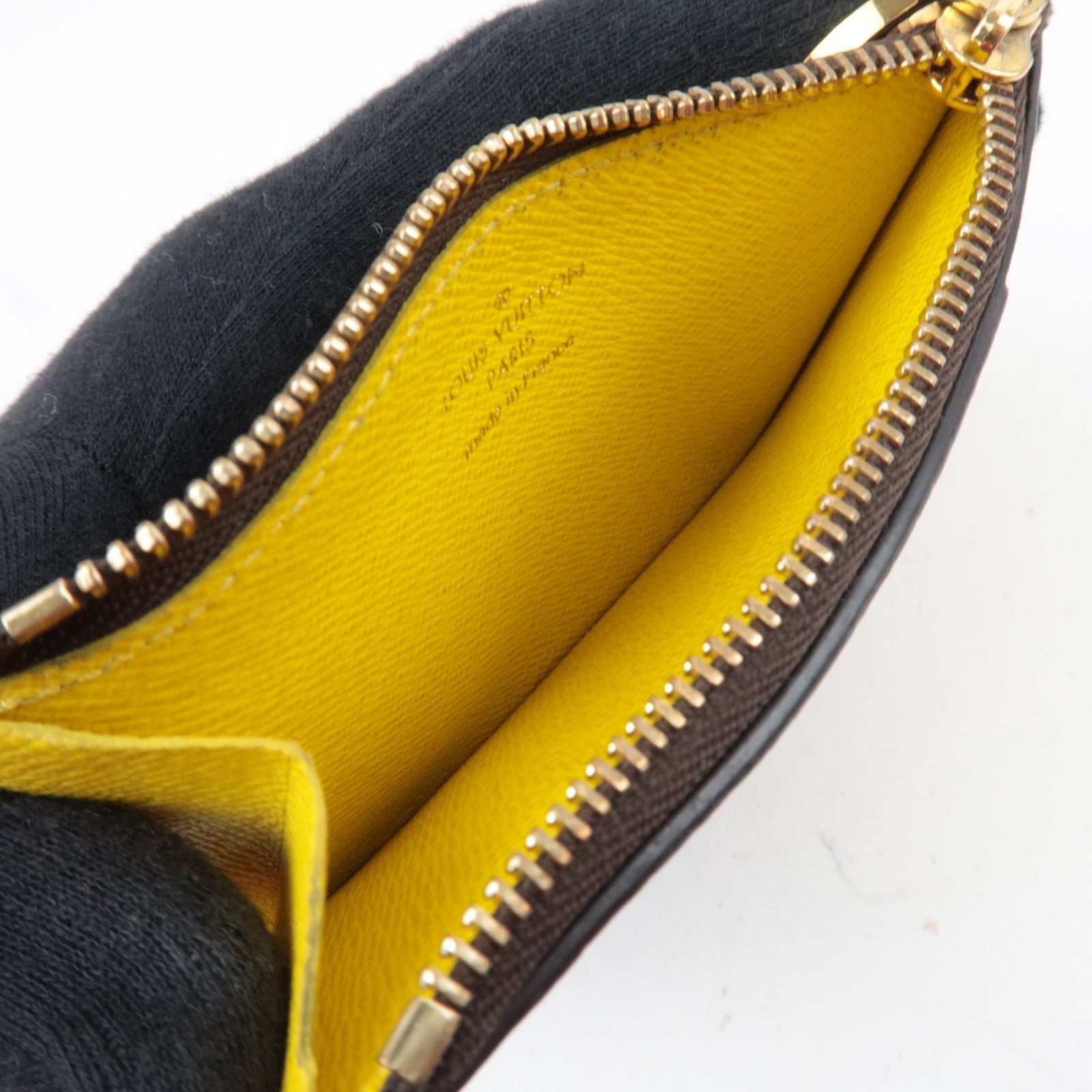 Louis Vuitton Monogram Porte Carte Romy Fragment Case Jaune M81882