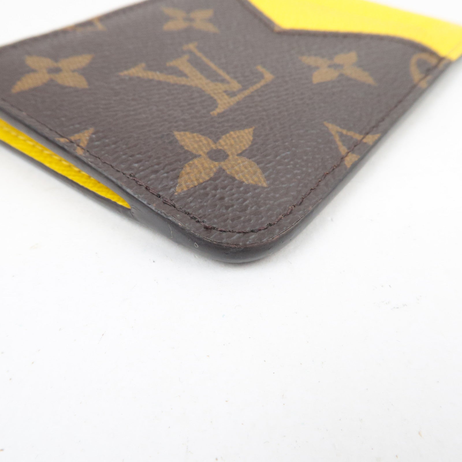 Louis Vuitton Monogram Porte Carte Romy Fragment Case Jaune M81882