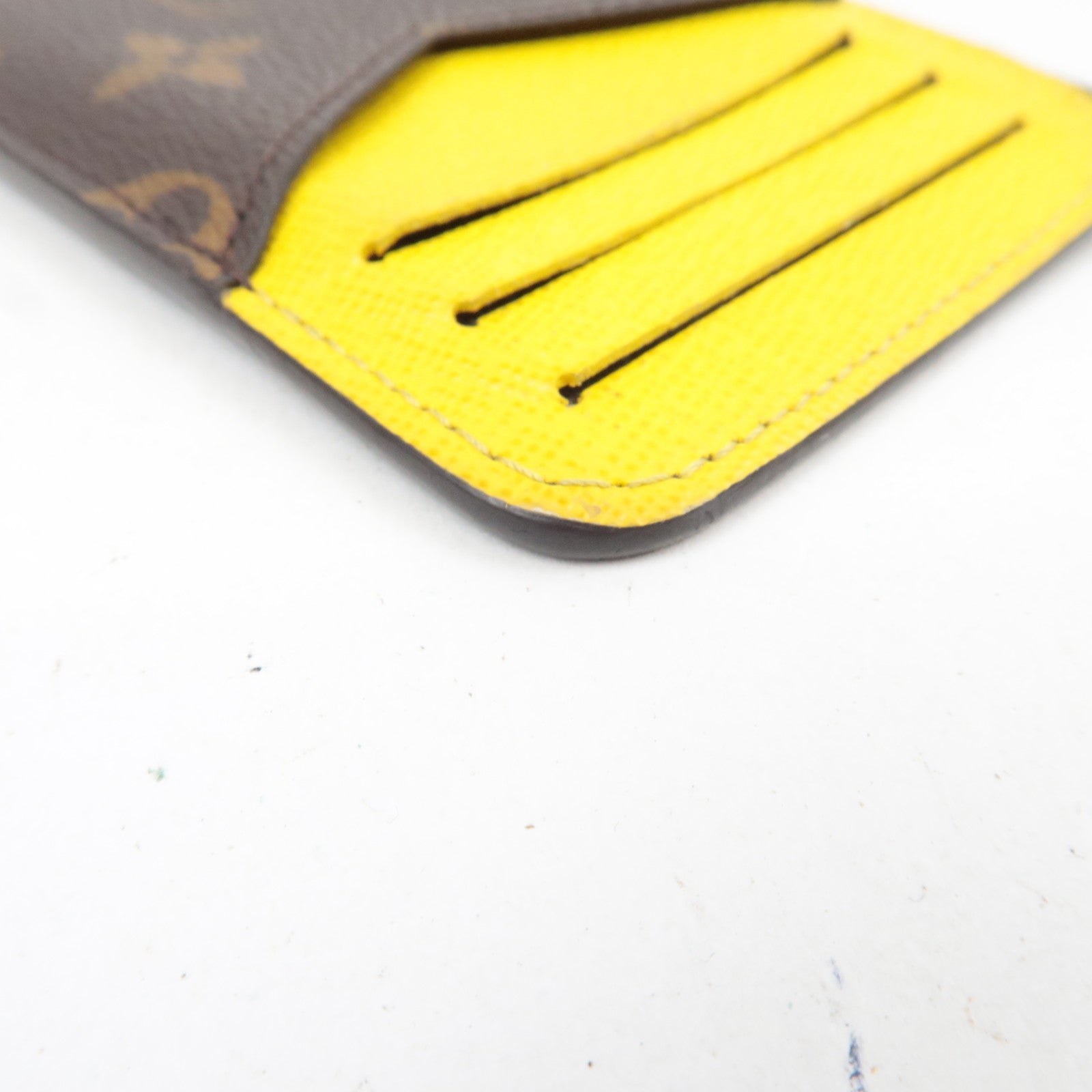 Louis Vuitton Monogram Porte Carte Romy Fragment Case Jaune M81882