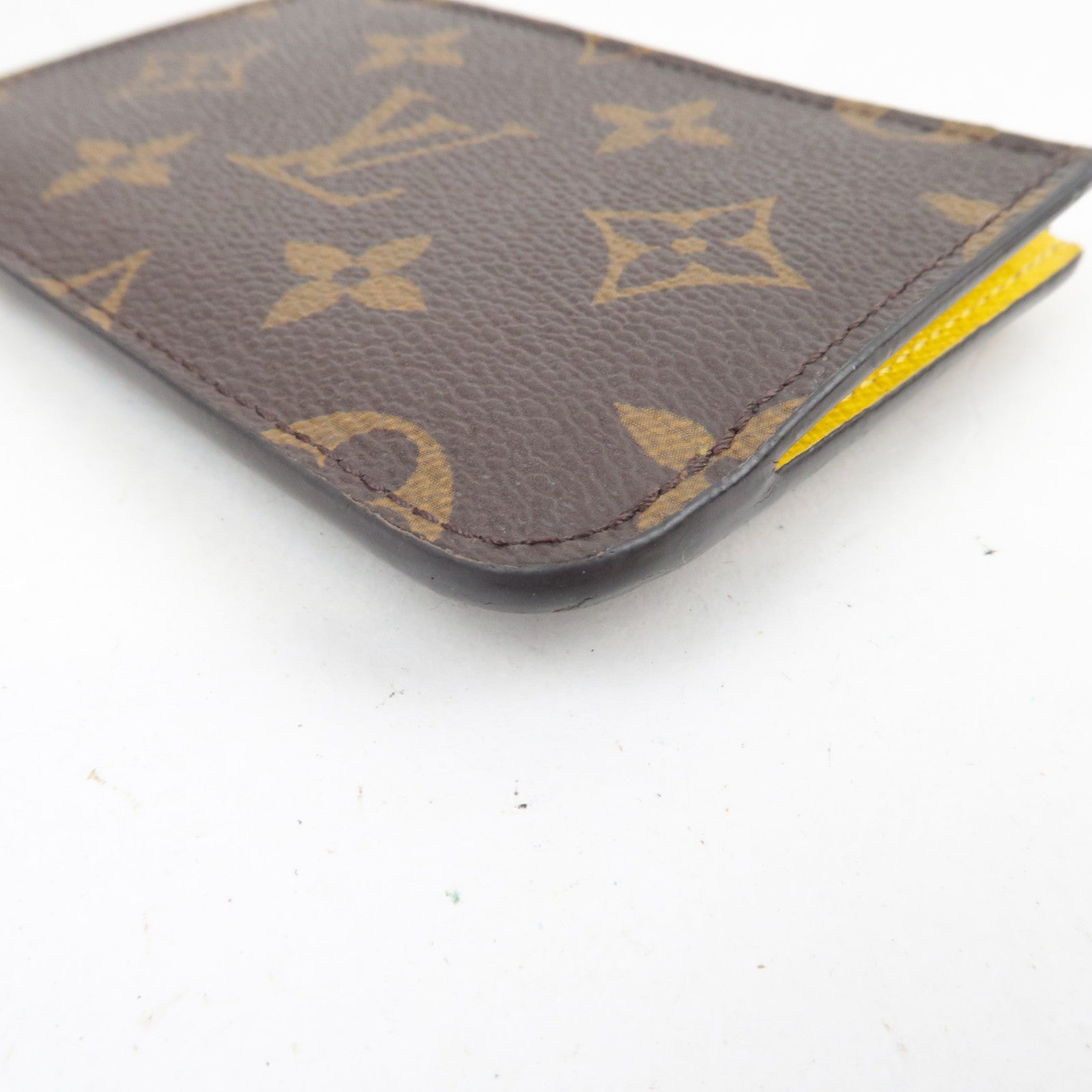 Louis Vuitton Monogram Porte Carte Romy Fragment Case Jaune M81882