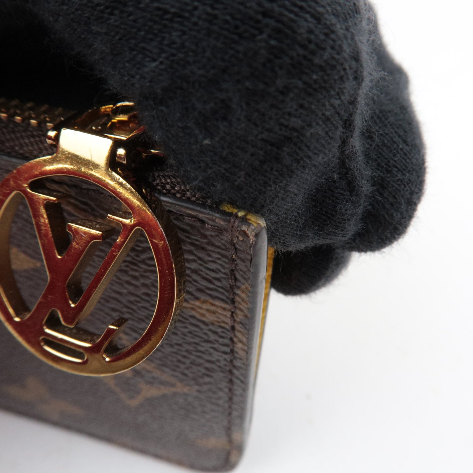 Louis Vuitton Monogram Porte Carte Romy Fragment Case Jaune M81882