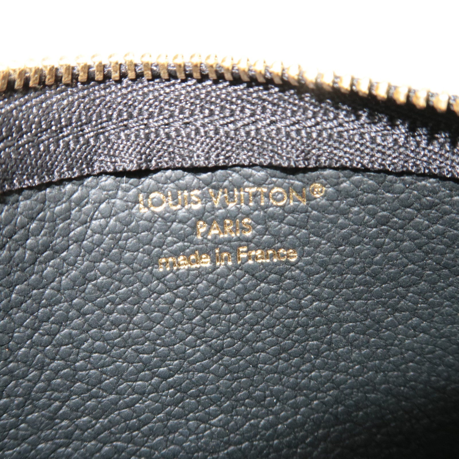 Louis Vuitton Bicolor Monogram Empreinte Pochette Cles Coin Case Noir M80885