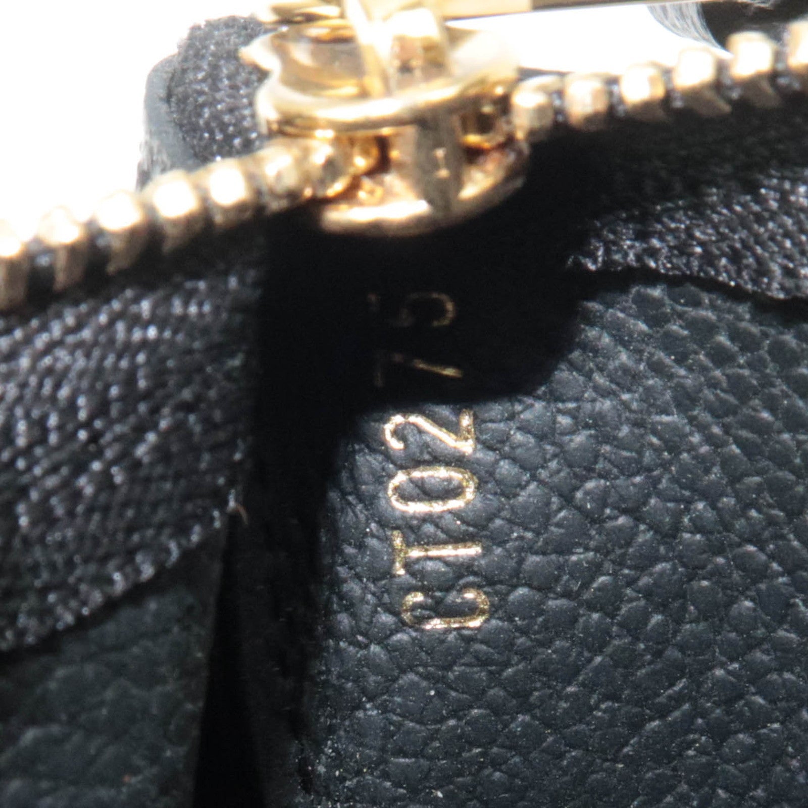 Louis Vuitton Bicolor Monogram Empreinte Pochette Cles Coin Case Noir M80885