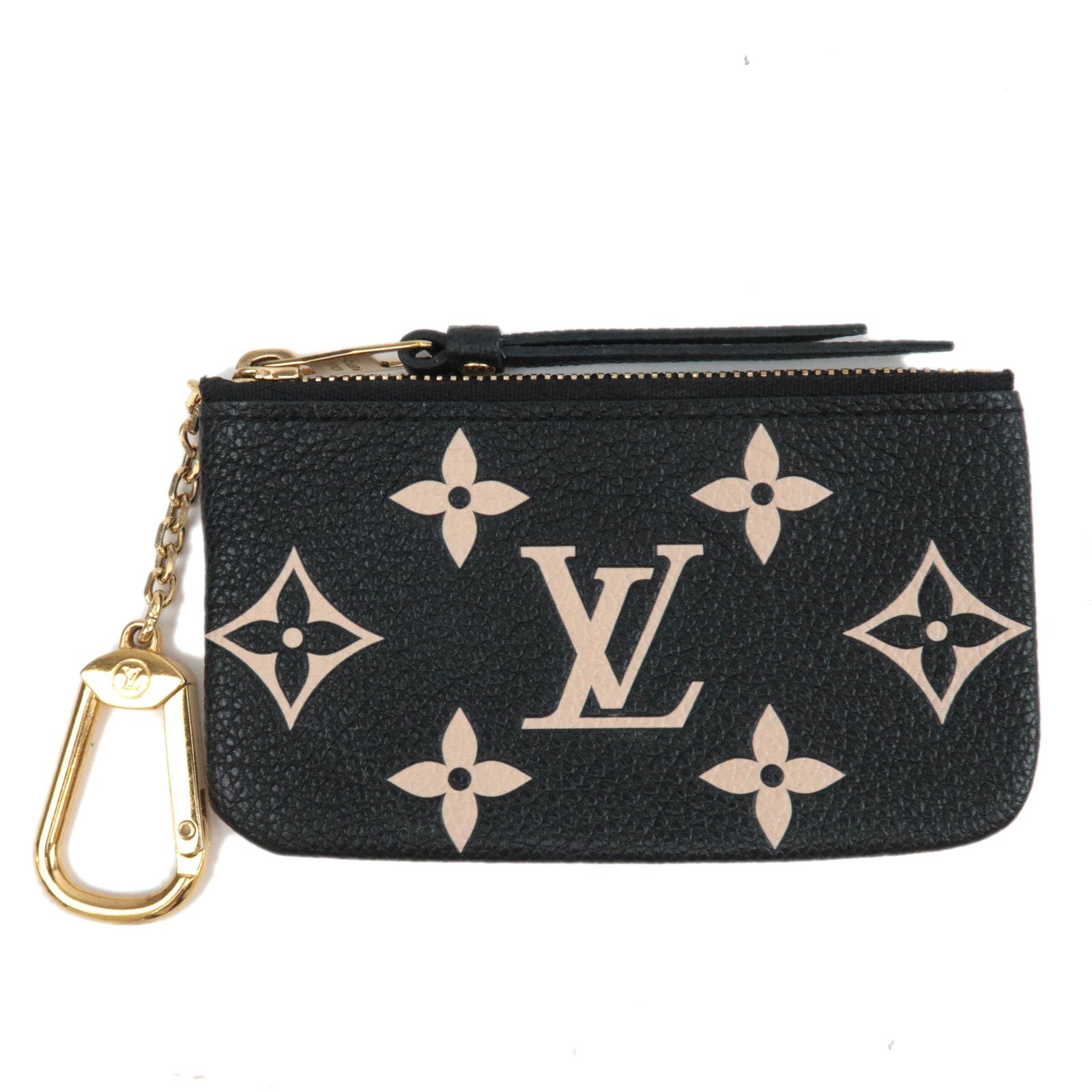 Louis Vuitton Bicolor Monogram Empreinte Pochette Cles Coin Case Noir M8088585418