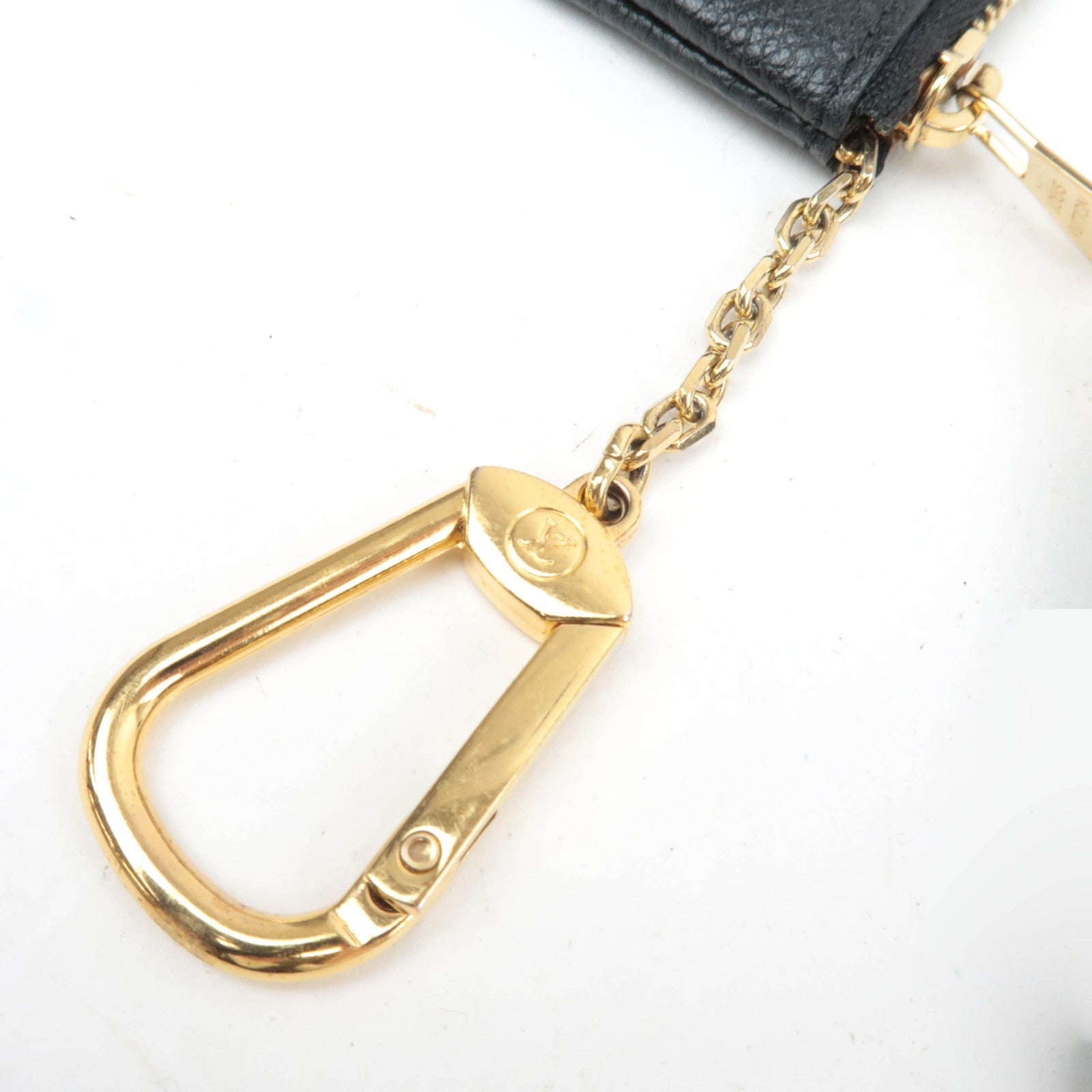 Louis Vuitton Bicolor Monogram Empreinte Pochette Cles Coin Case Noir M80885