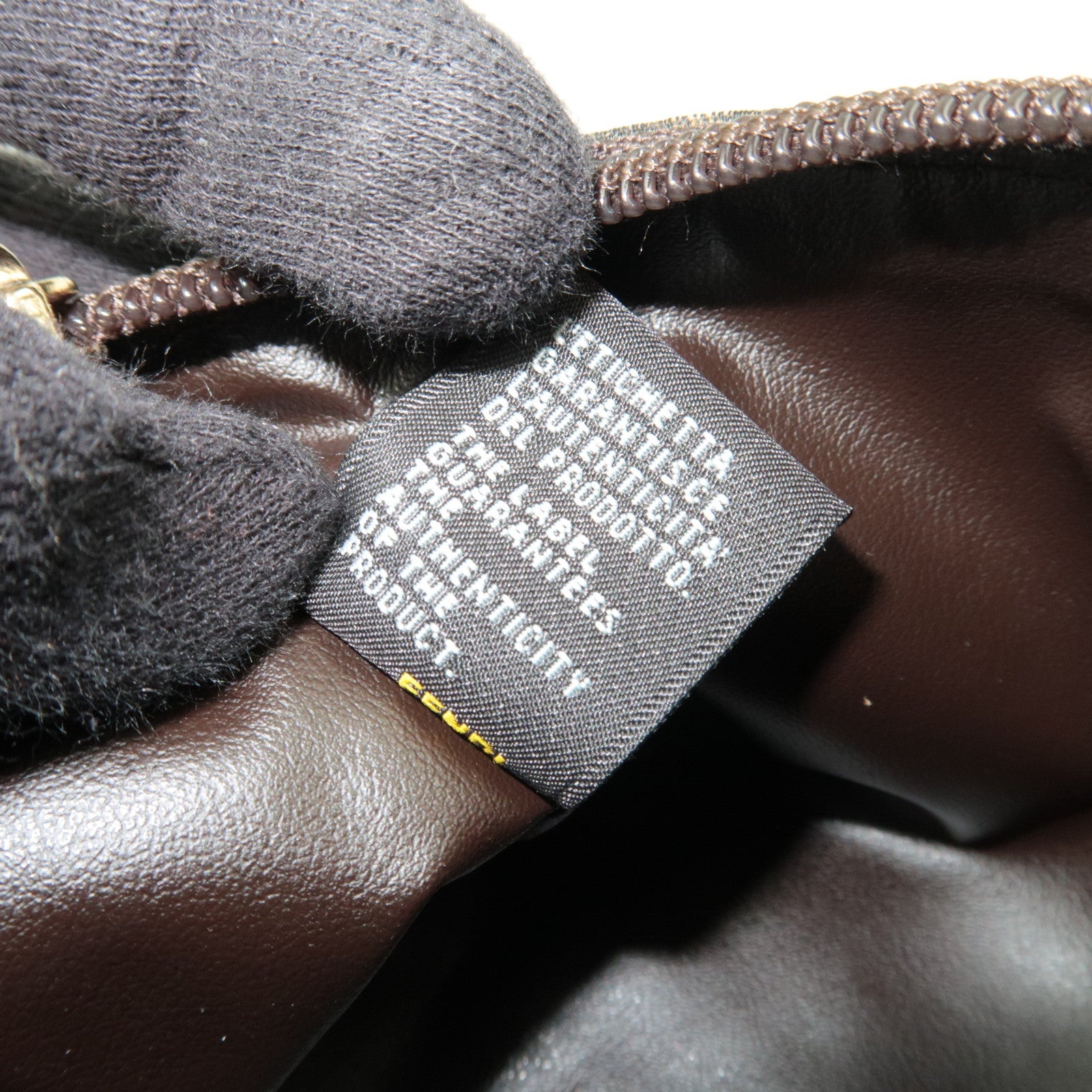 FENDI Zucca Canvas Leather Small Pouch 7N0037