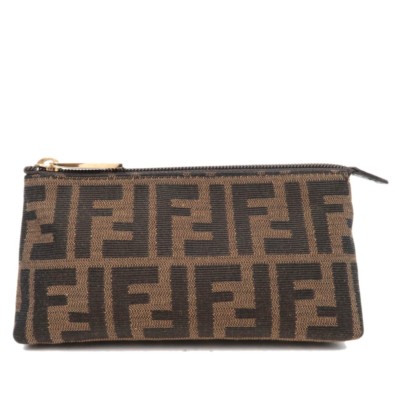 FENDI Zucca Canvas Leather Small Pouch 7N003785422