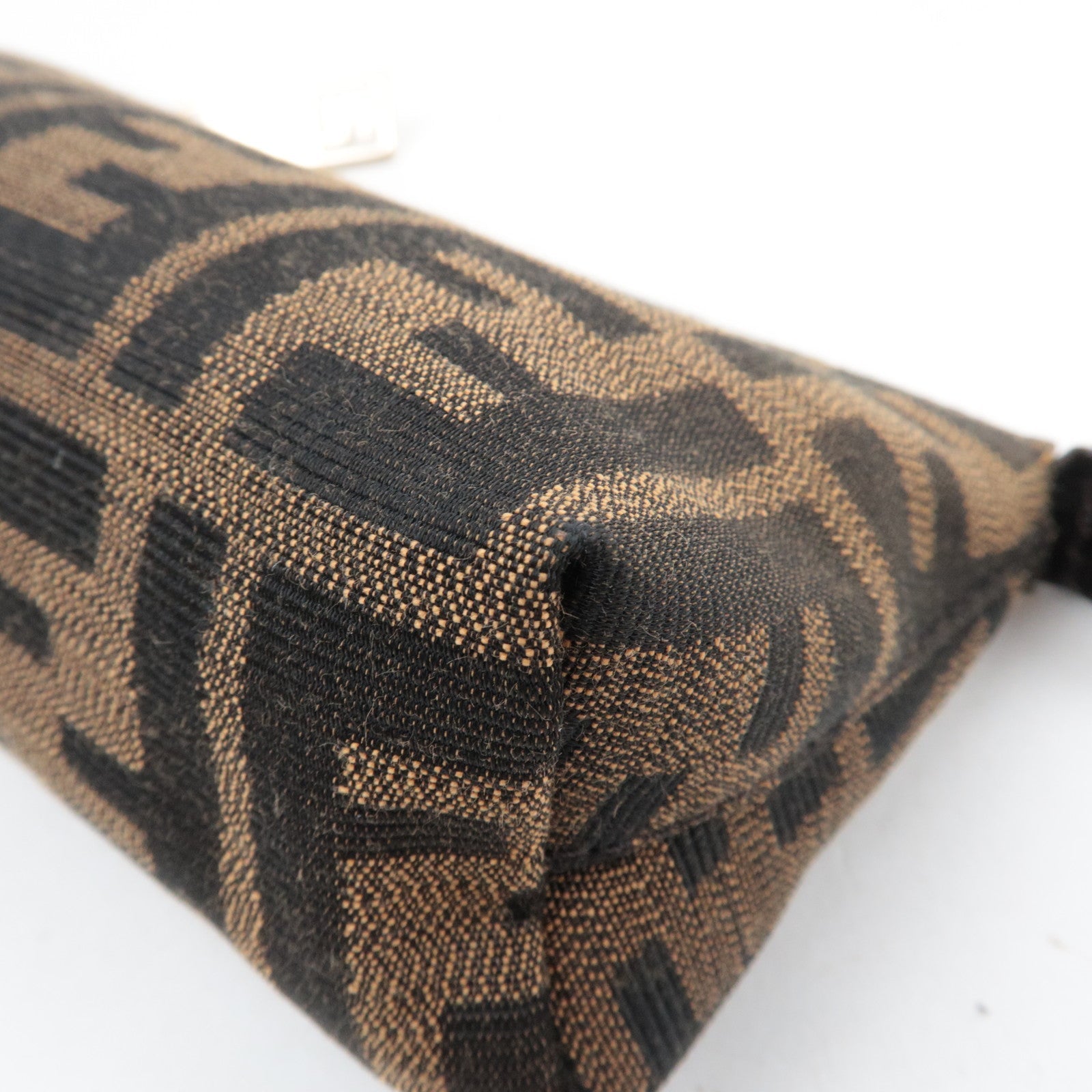 FENDI Zucca Canvas Leather Small Pouch 7N0037