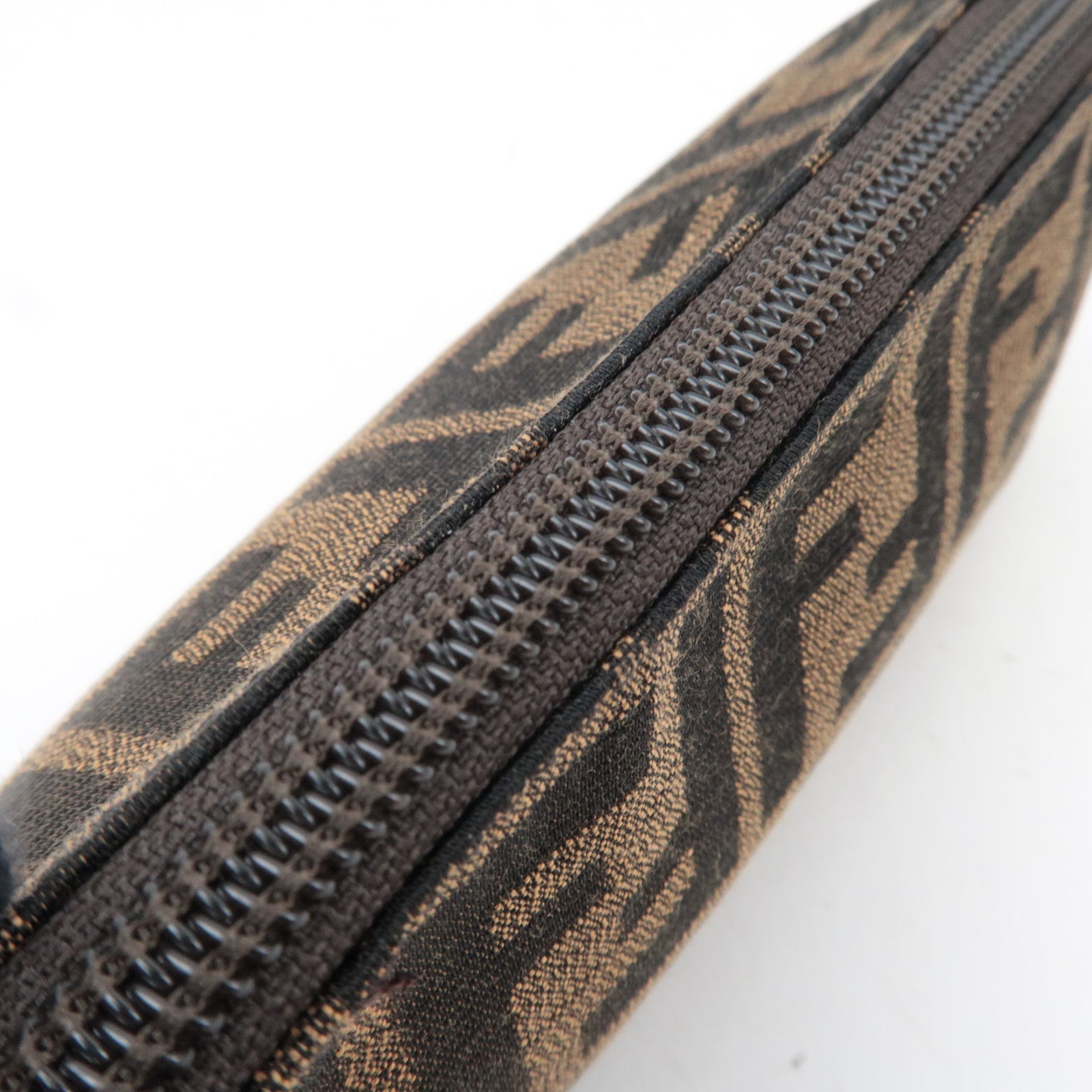 FENDI Zucca Canvas Leather Small Pouch 7N0037