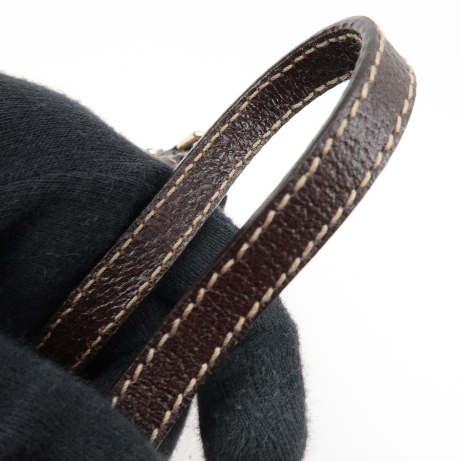 GUCCI Small Shoulder Bag GG Canvas Leather Beige 154432