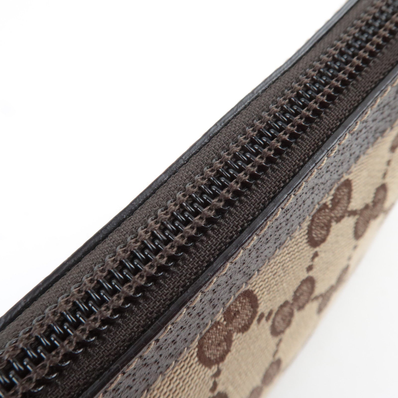 GUCCI Small Shoulder Bag GG Canvas Leather Beige 154432