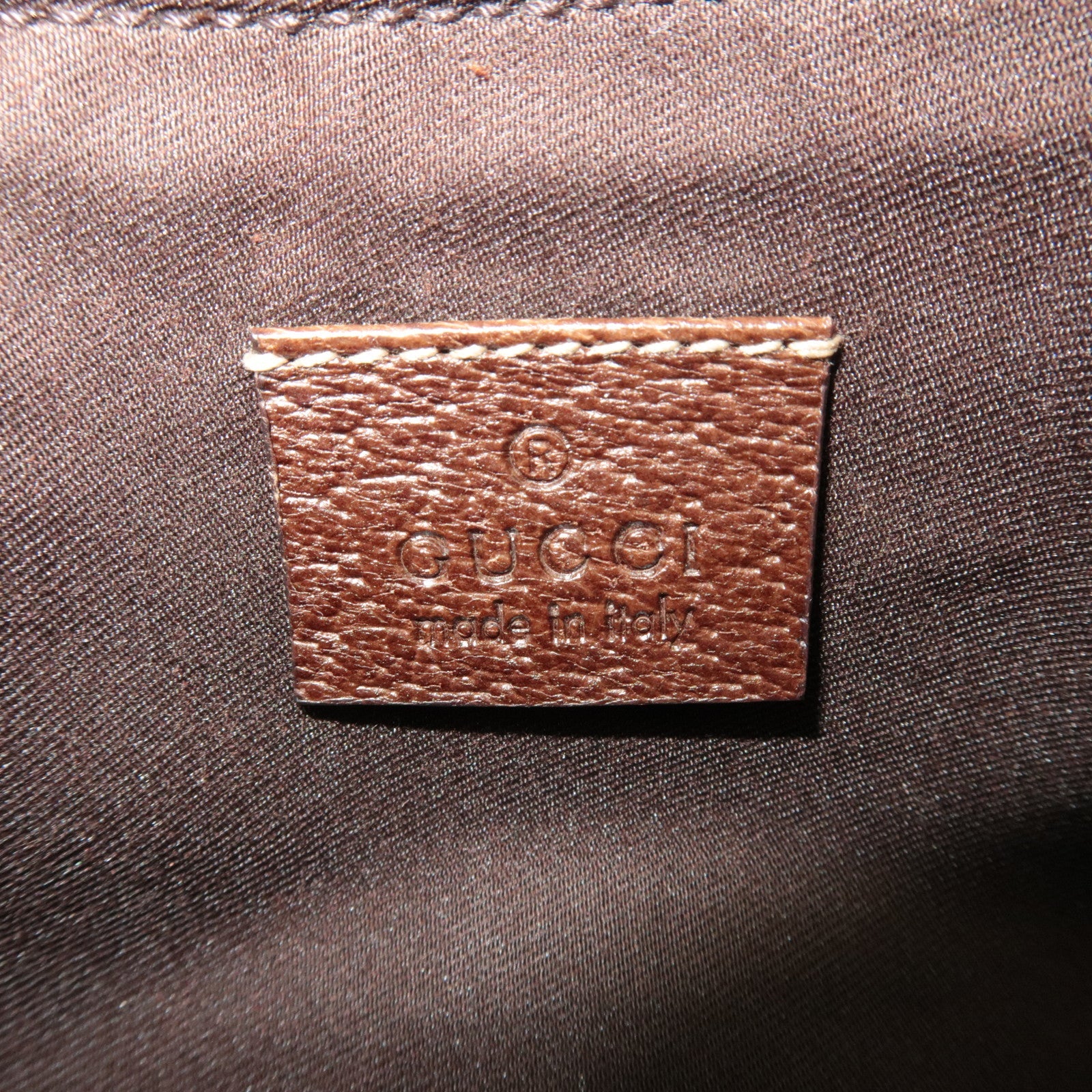 GUCCI Small Shoulder Bag GG Canvas Leather Beige 154432