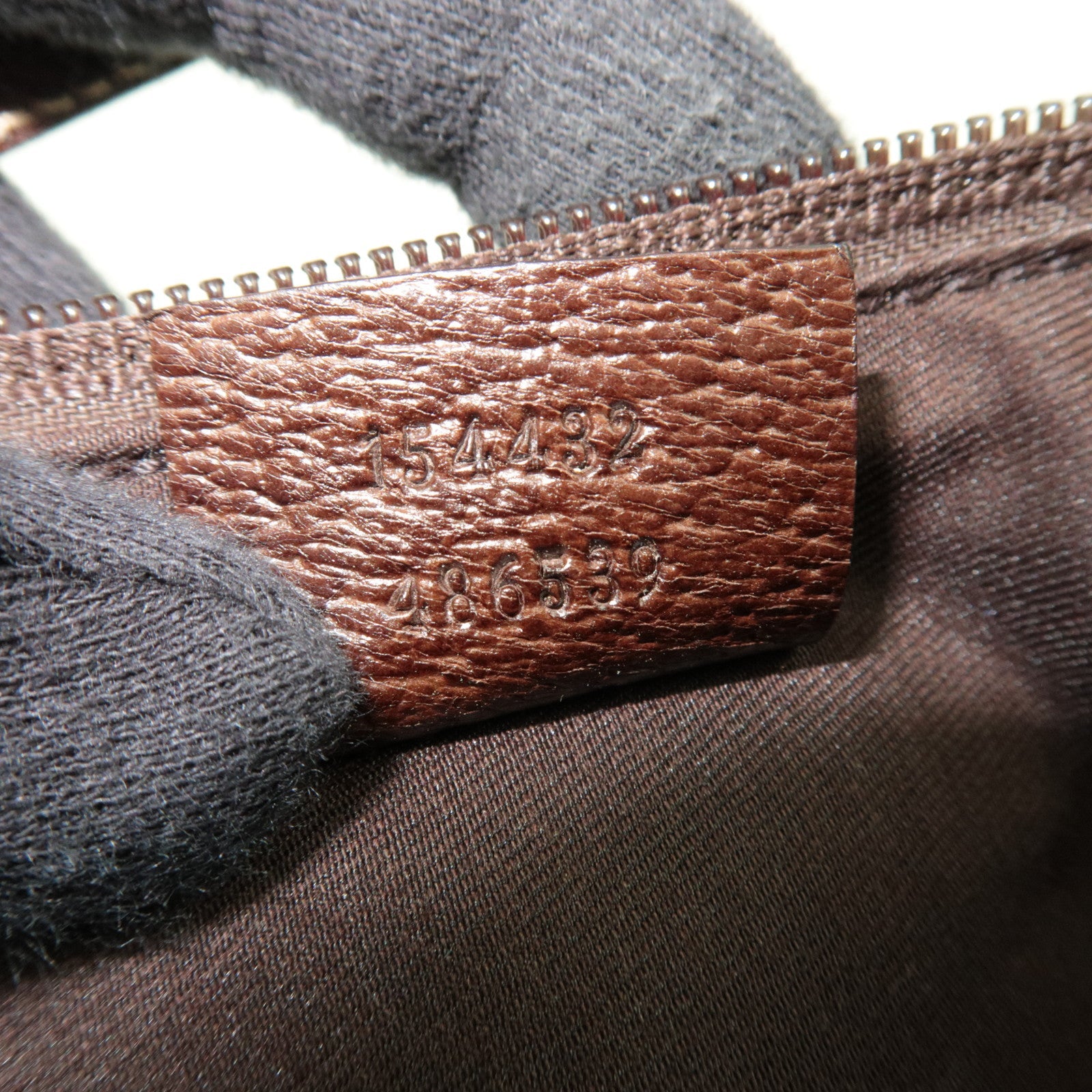 GUCCI Small Shoulder Bag GG Canvas Leather Beige 154432